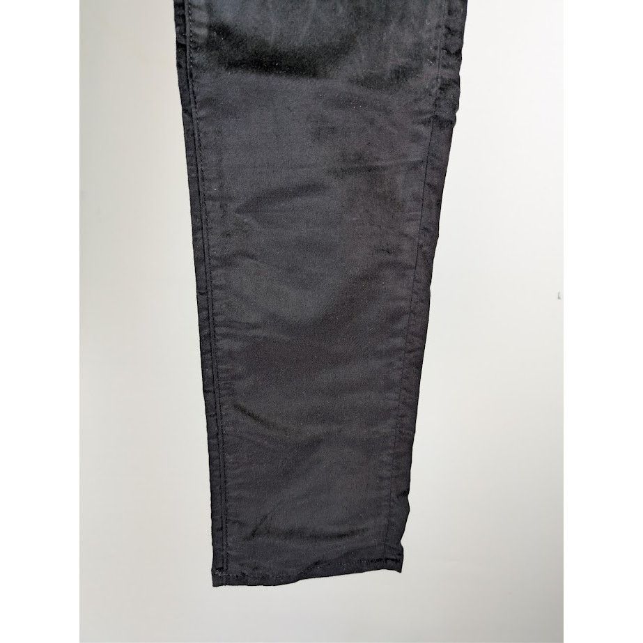 Amiri o1rshd1 Velour Skinny Stack Jeans in Black Size US 34 / EU 50 - 7 Thumbnail