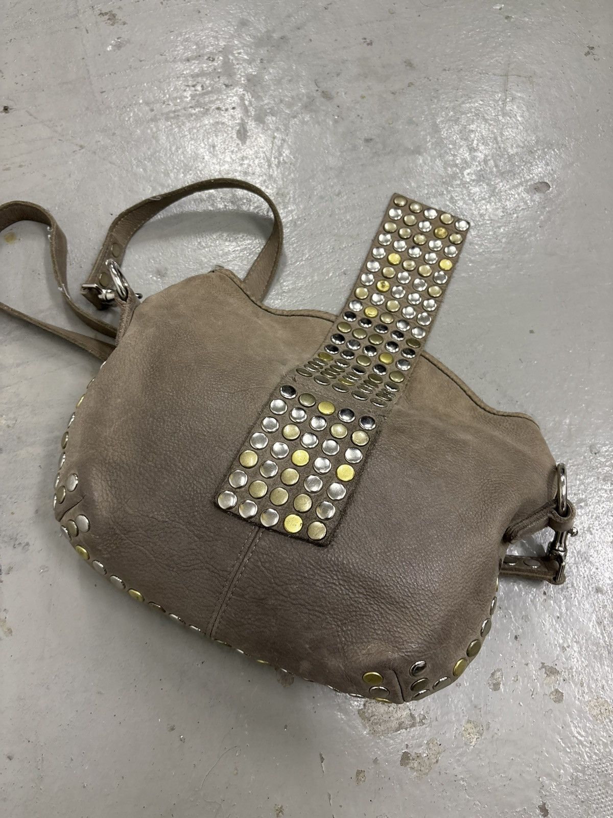 KMRii LGB GOA Lamb Leather Cyberpunk Studded Sling Bag Size ONE SIZE - 12 Thumbnail
