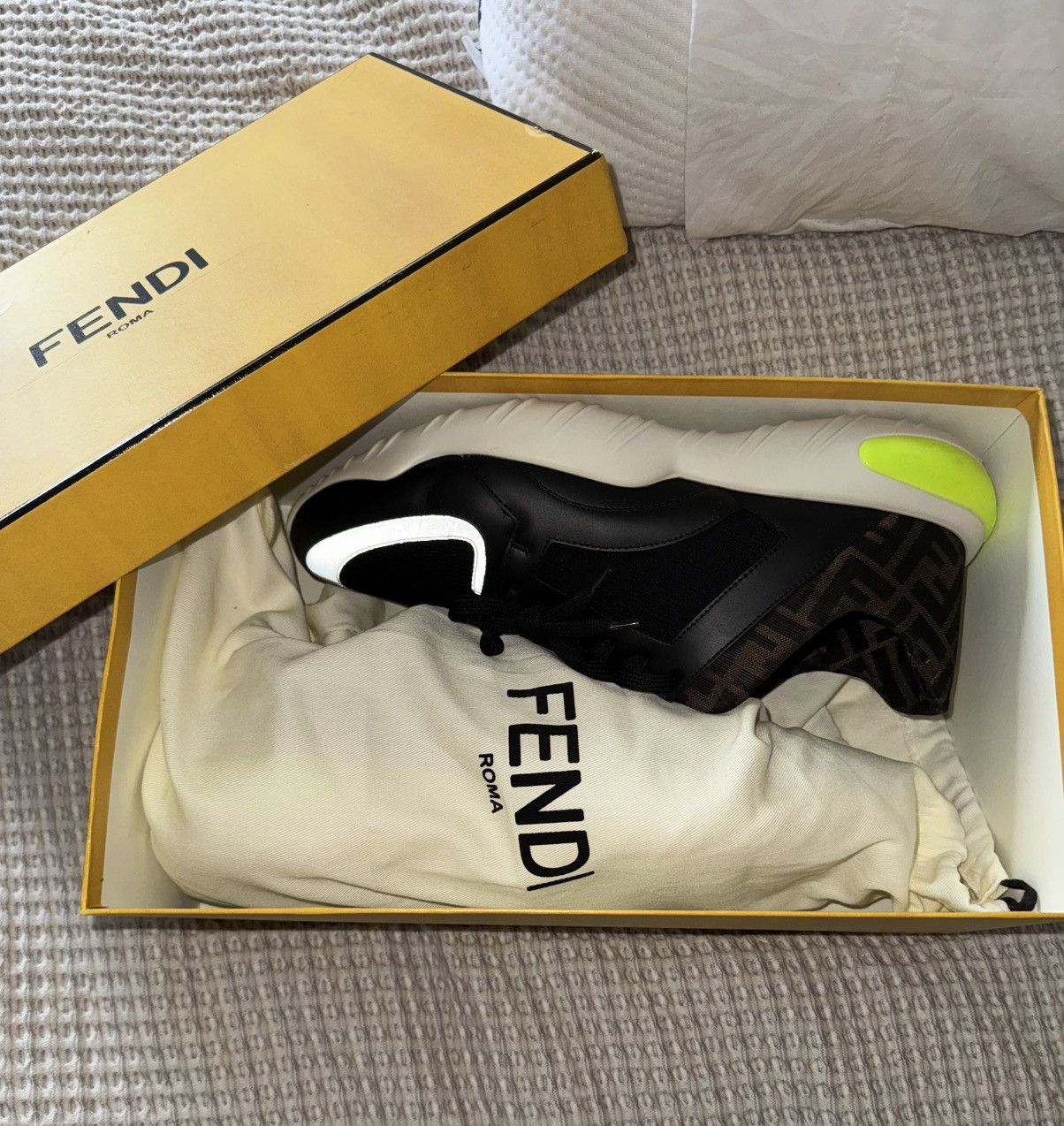 Fendi FENDI Jacquard FF Track Sneaker Size US 11 / EU 44 - 9 Thumbnail