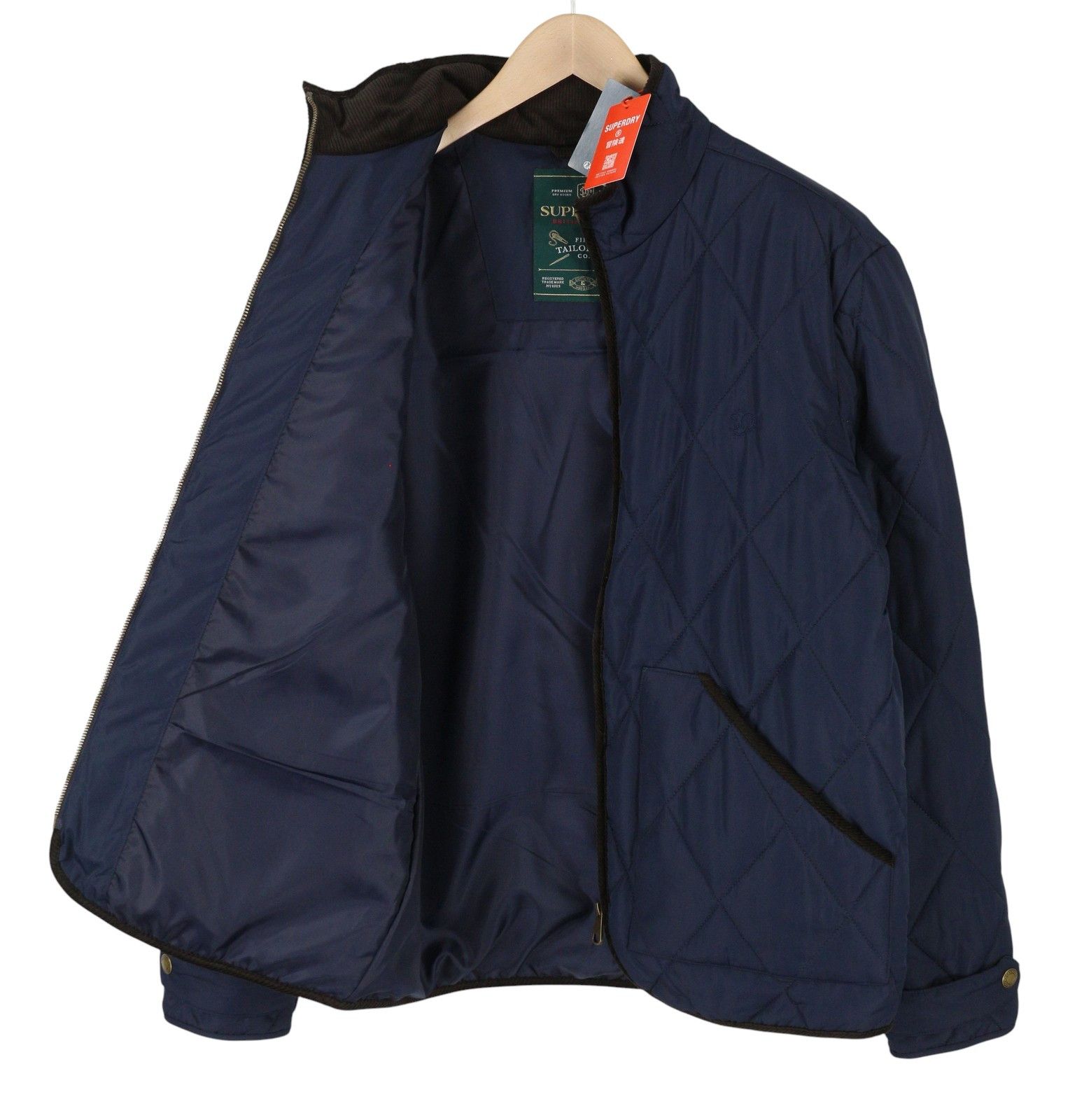Superdry Estate Liner M Blue High Neck Padded 87144 Size US M / EU 48-50 / 2 - 4 Thumbnail