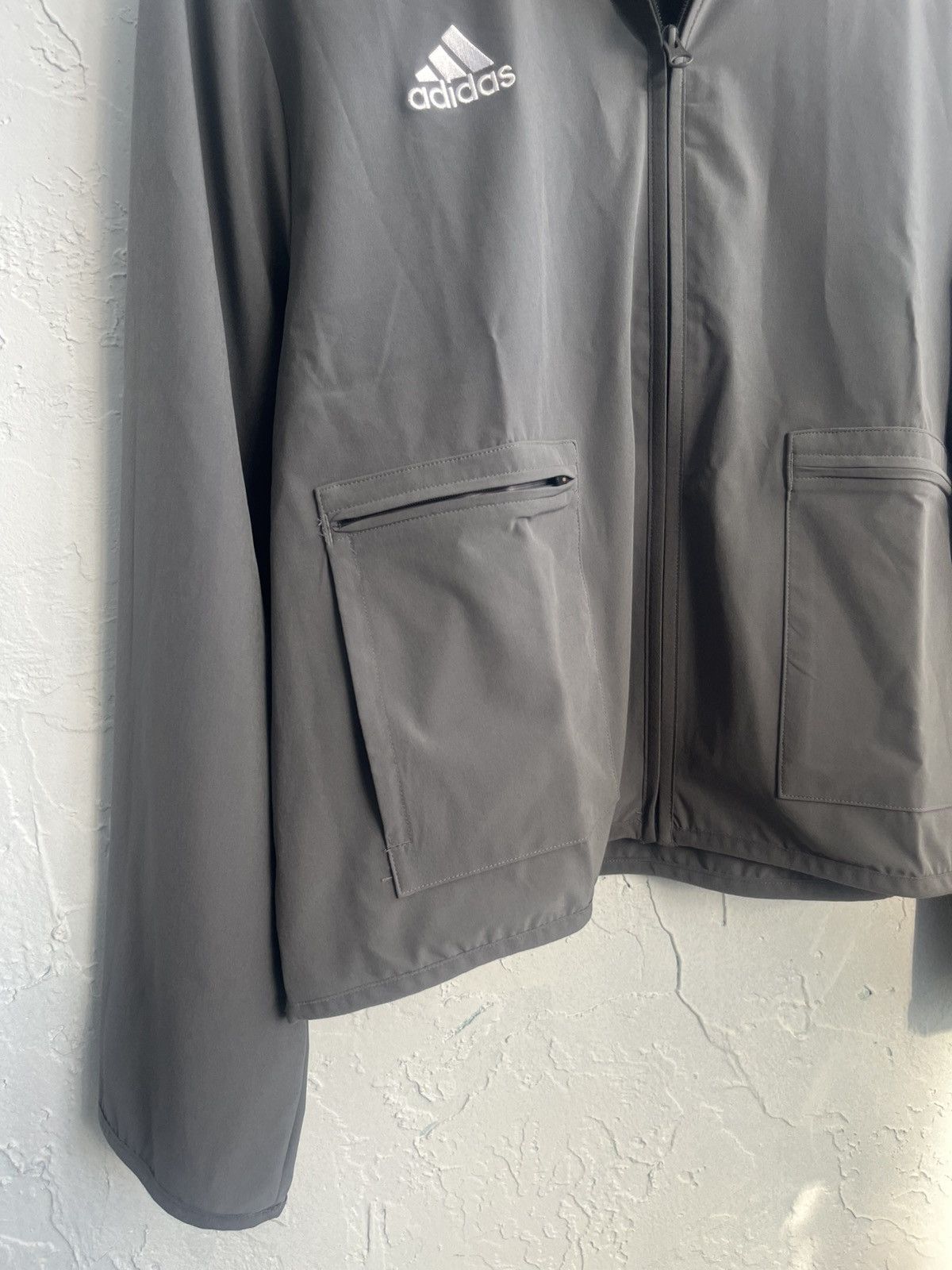 Adidas Adidas Lightweight Windbreaker Utility Jacket - Womens L Size L / US 10 / IT 46 - 2 Thumbnail