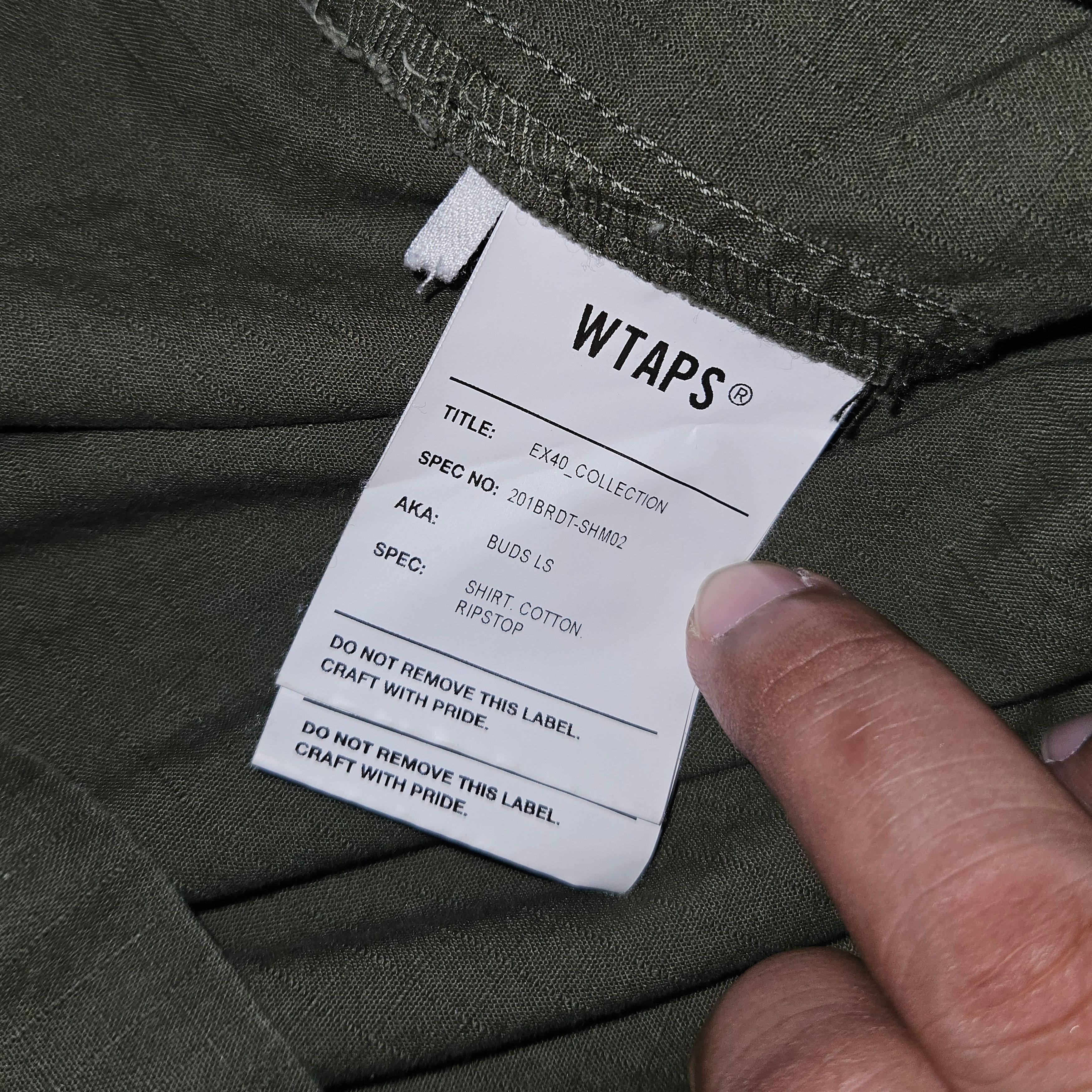 Wtaps WTAPS JAPAN BUDS LS RIPSTOP ARMY GREEN Size US S / EU 44-46 / 1 - 4 Thumbnail