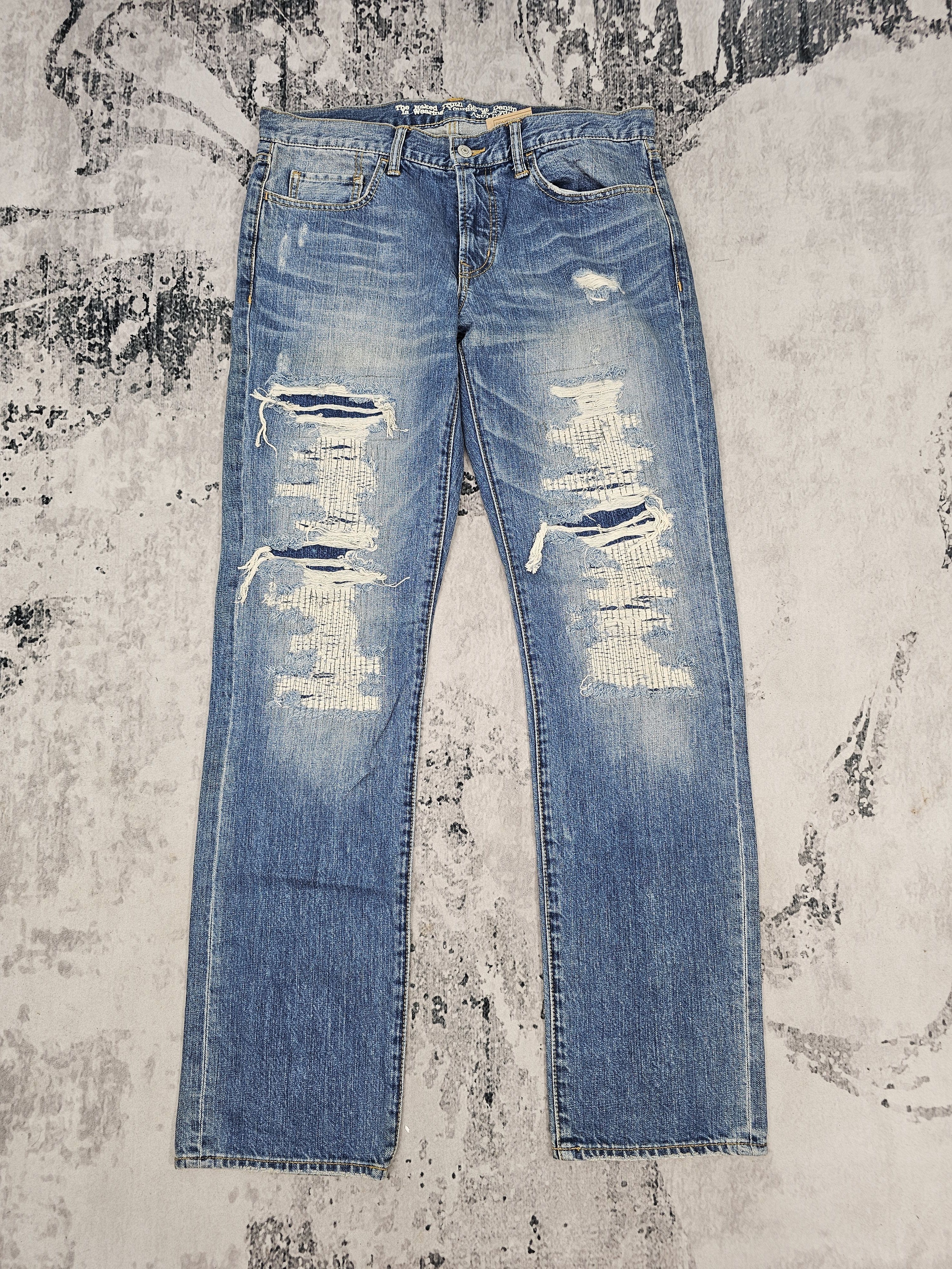 MOUSSY AZUL By Moussy Distressed Rockers Design Jean JB0299 Size 34 Size US 34 / EU 50 - 1 Thumbnail