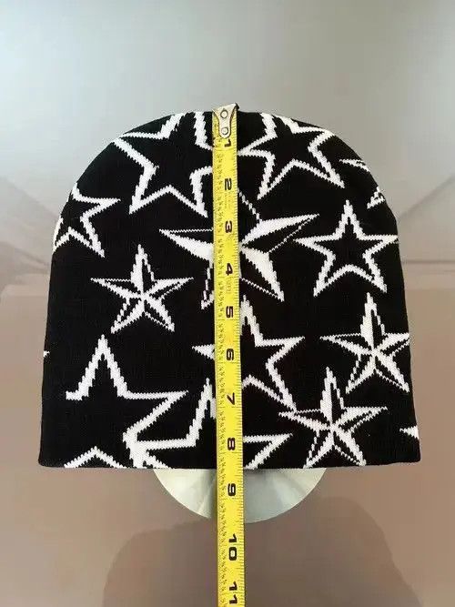 Japanese Brand Fukuzawa x Mao Y2K Star Beanie (black+white) Size ONE SIZE - 8 Thumbnail