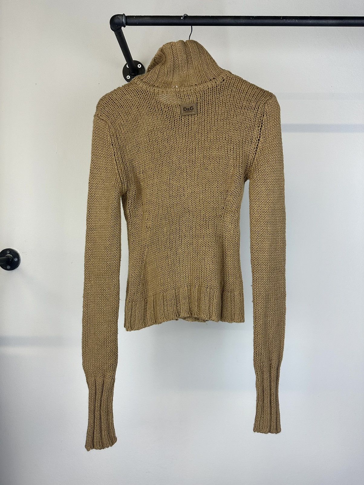 2000s Dolce & Gabbana elongated sleeves mohair cardigan knit
