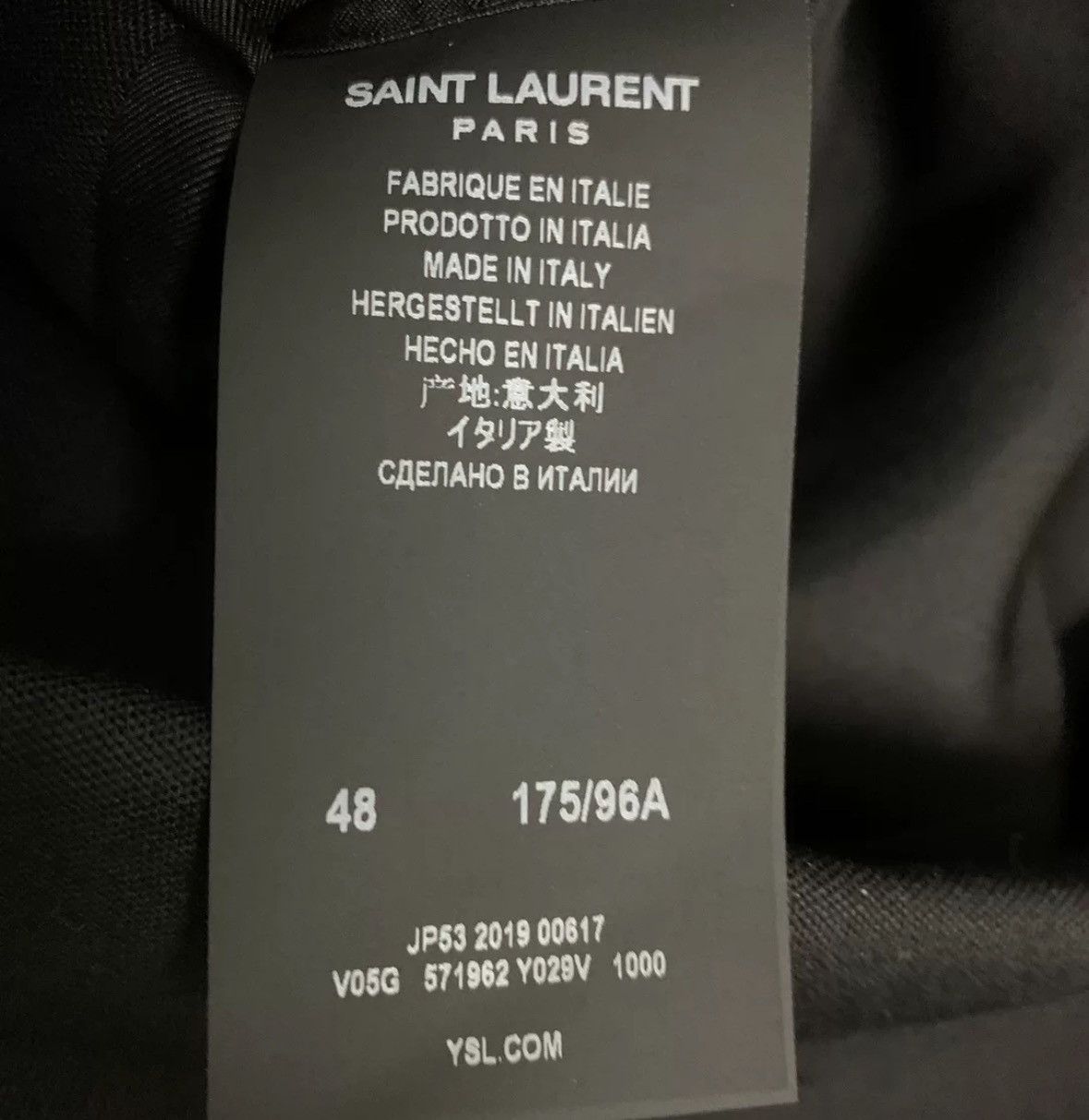 Saint Laurent Paris × Yves Saint Laurent SAINT LAURENT19 early autumn heavy industry suit jacket Size US M / EU 48-50 / 2 - 5 Thumbnail
