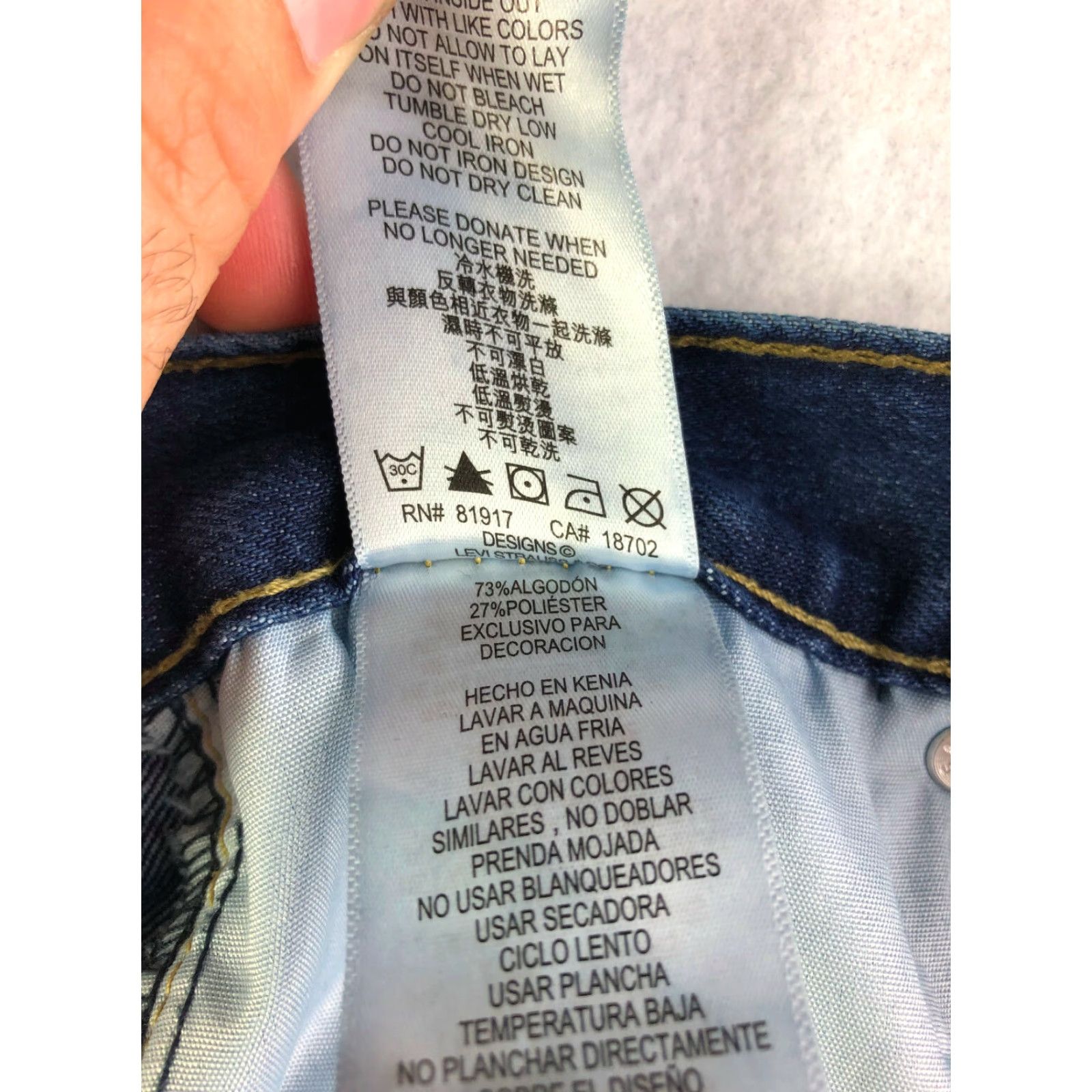 Levi's Levi's 550 Relaxed Straight Womens Size 14 Regular 28x27 Measured Blue Jeans Size 36" / US 14 / IT 50 - 5 Thumbnail