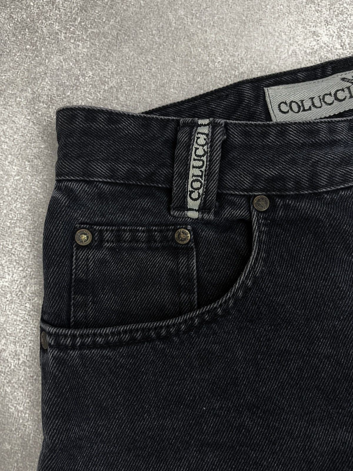 Carlo Colucci Vintage Carlo Colucci Denim Jeans Black Italy Size US 34 / EU 50 - 9 Thumbnail