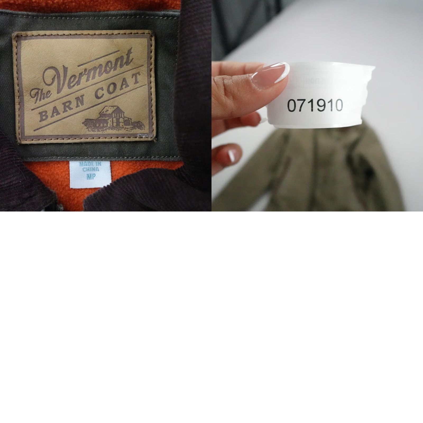Vintage Vermont Barn Coat Jacket Womens Medium Green Fleece Lined Field Chore Jacket Size M / US 6-8 / IT 42-44 - 8 Thumbnail