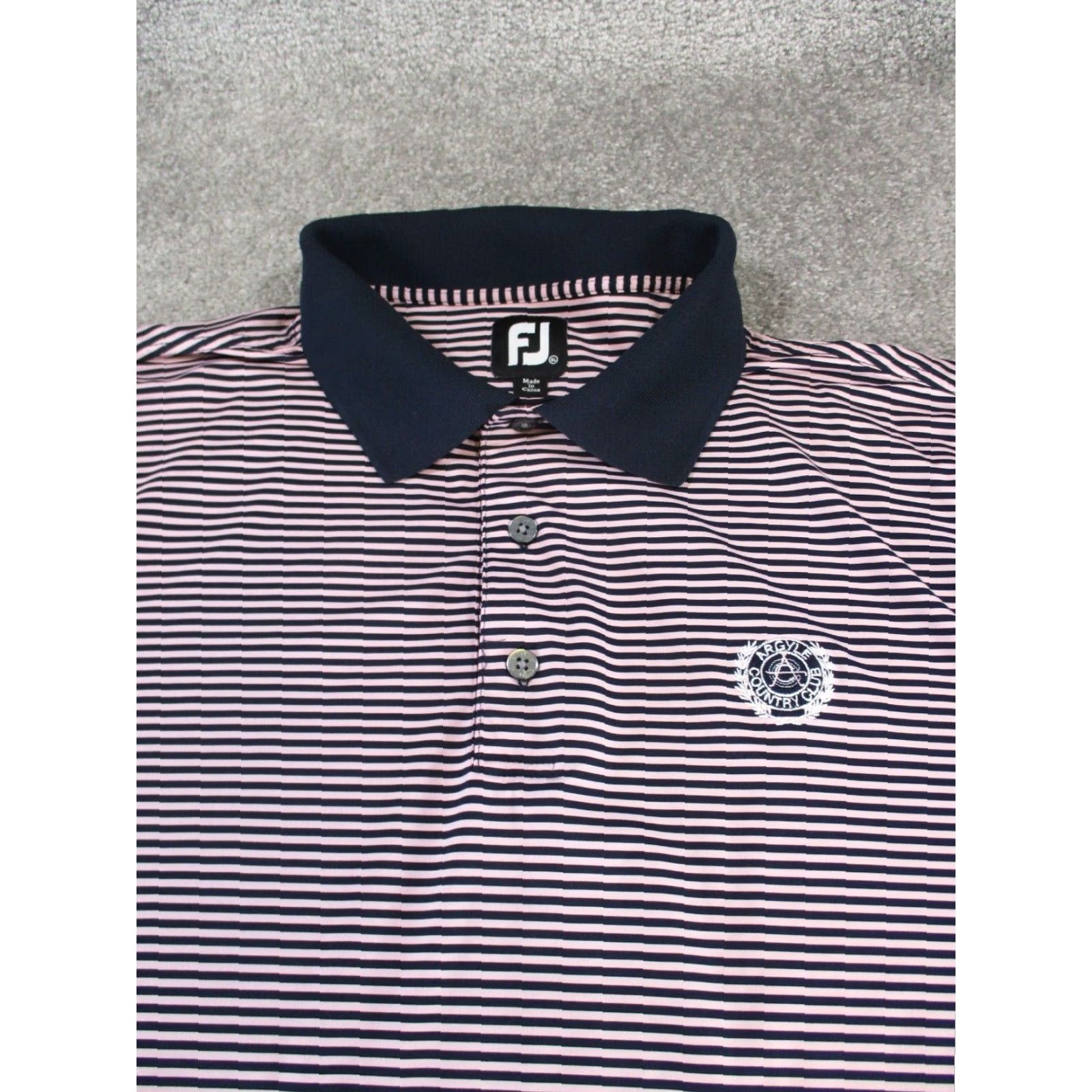 Vintage VINTAGE Foot Joy Polo Shirt Mens XL Striped Blue Golf Logo Shirt Adult XL Blue 90s Event FootJoy Mens Polo Size US XL / EU 56 / 4 - 2 Thumbnail