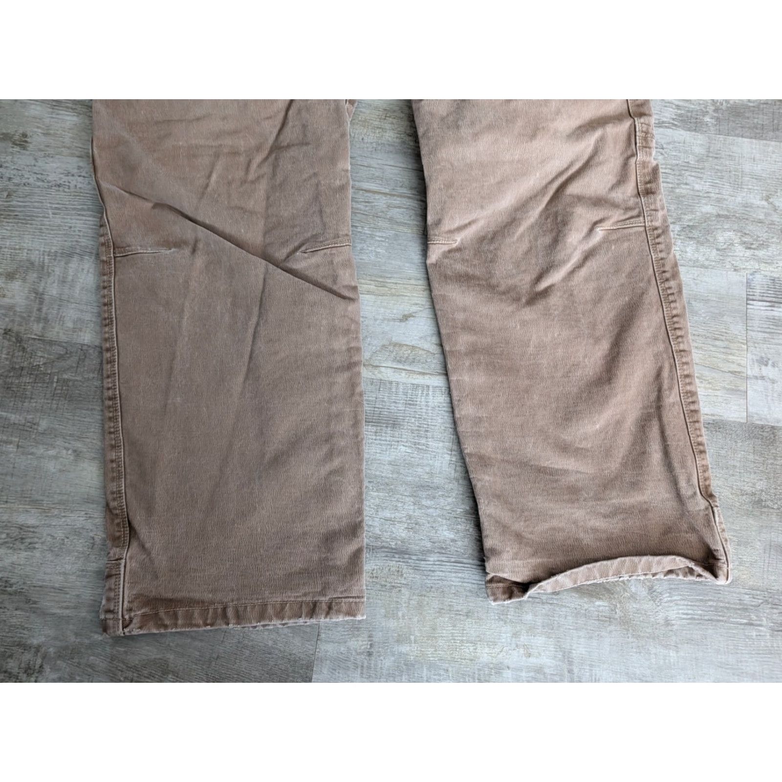 Doublet Kuhl Rydr Pants Men's 38x32 Brown Double Knee Vintage Patina Dye Outdoor Work Khakis Relaxed Straight Size US 38 / EU 54 - 2 Thumbnail