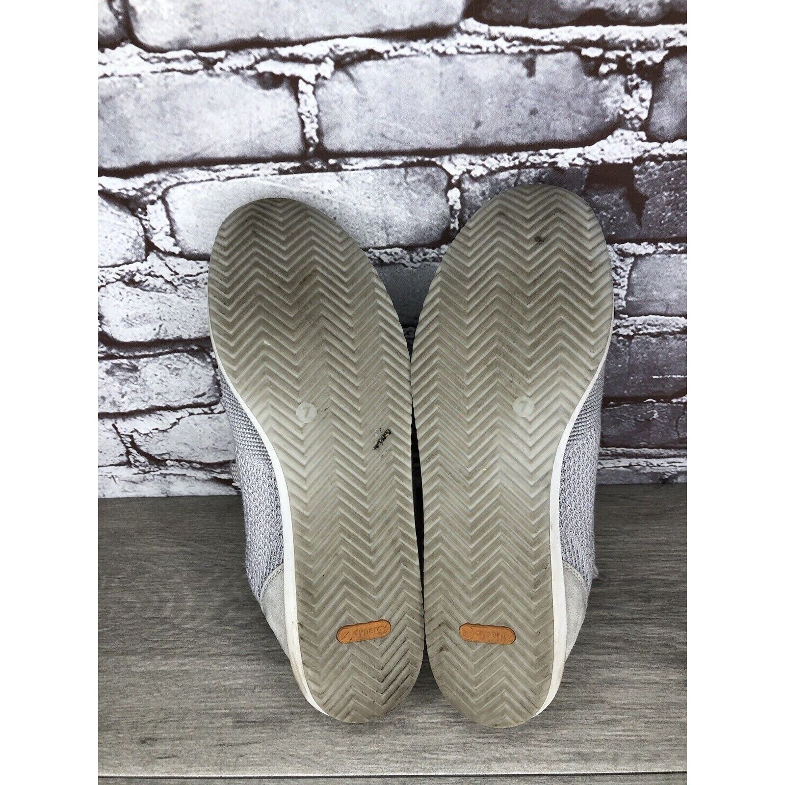 Other Ara Light Gray Knit Fabric Lace Up Casual Sneakers Women Sz Size US 9.5 / IT 39.5 - 5 Thumbnail