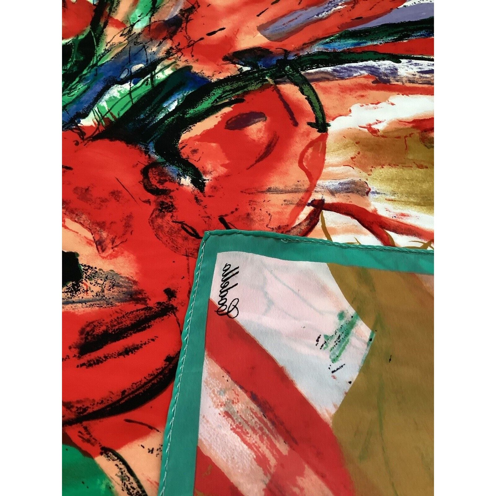 Other CODELLO Multicolor Art Print Silk Scarf 35.5" - 34.5´´ EX CO Size ONE SIZE - 8 Thumbnail