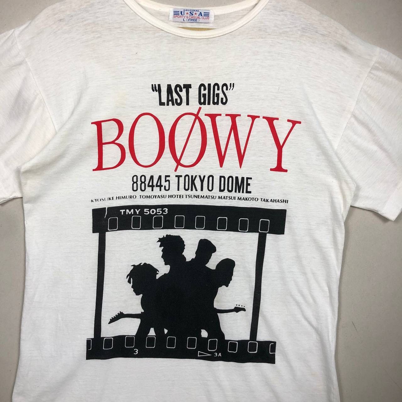 Band Tees Vintage 1988 Boowy “Last Gigs” Live Tokyo Dome Rock Tshirt Size US M / EU 48-50 / 2 - 3 Thumbnail