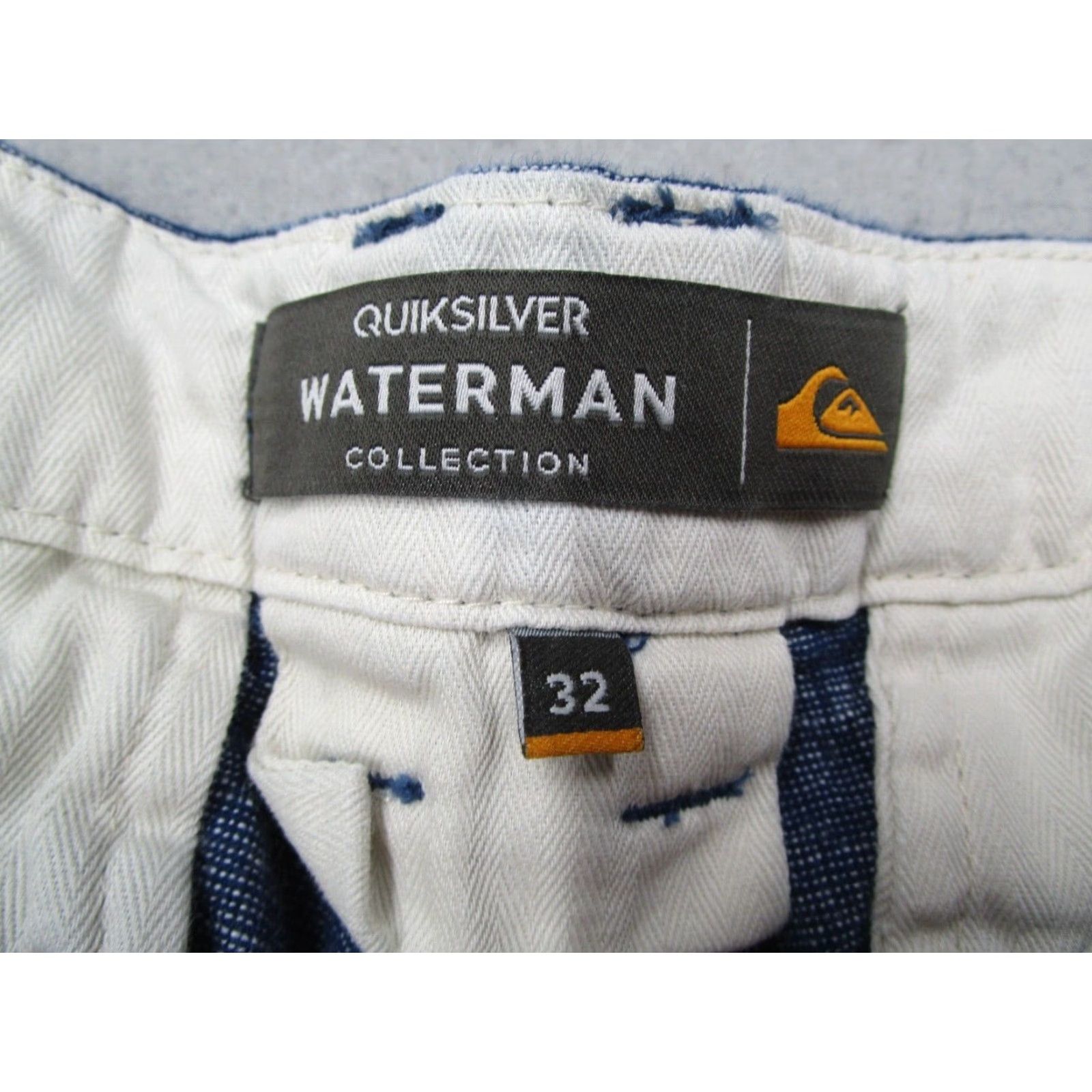 Quiksilver Quiksilver Waterman Shorts Mens 32 Blue Linen Blend Casual Beach 8" Golf Size US 32 / EU 48 - 2 Thumbnail