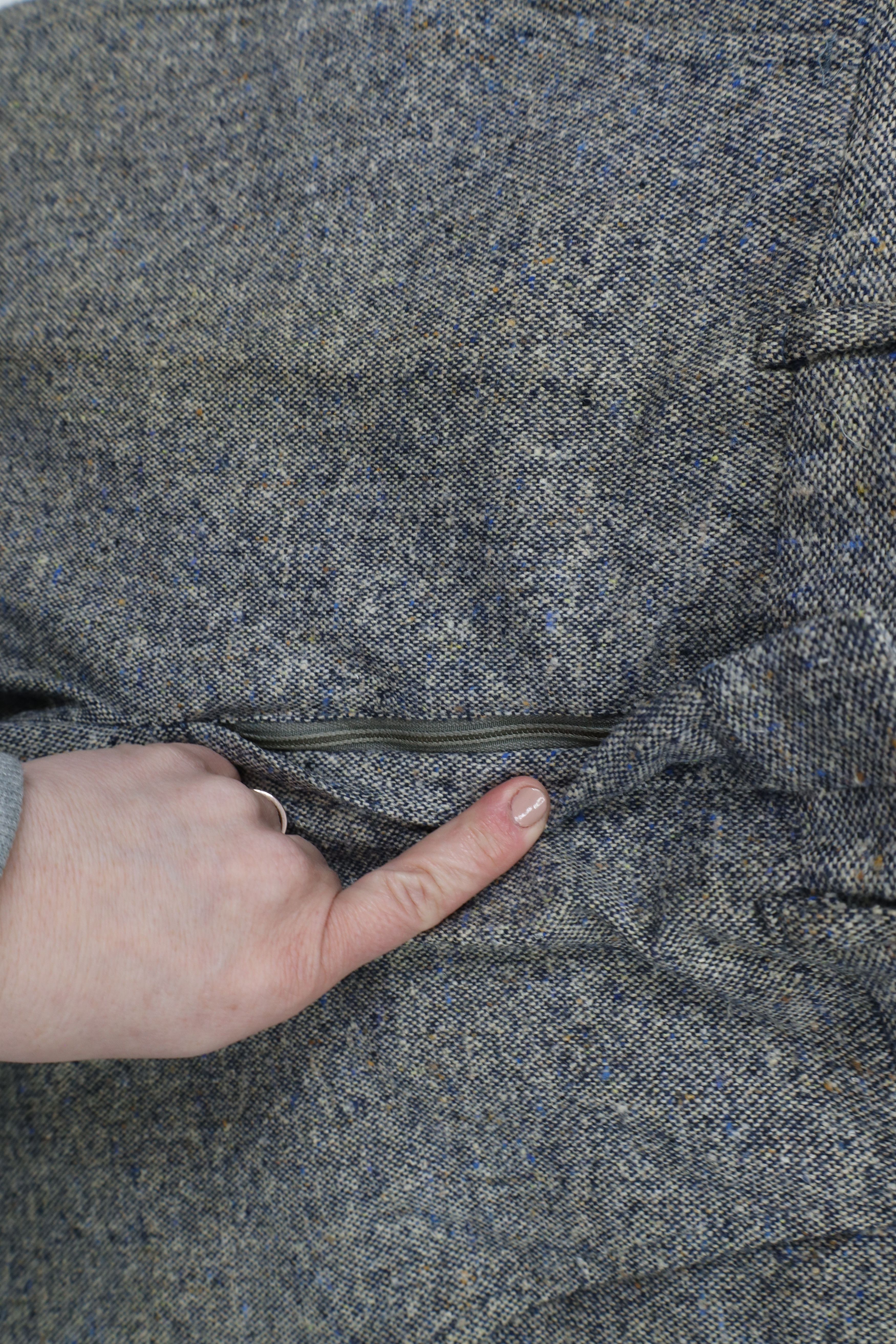 Vintage Vintage 60s 70s Fleck Wool Tweed Bell Bottoms Pants USA Size US 28 / EU 44 - 9 Thumbnail
