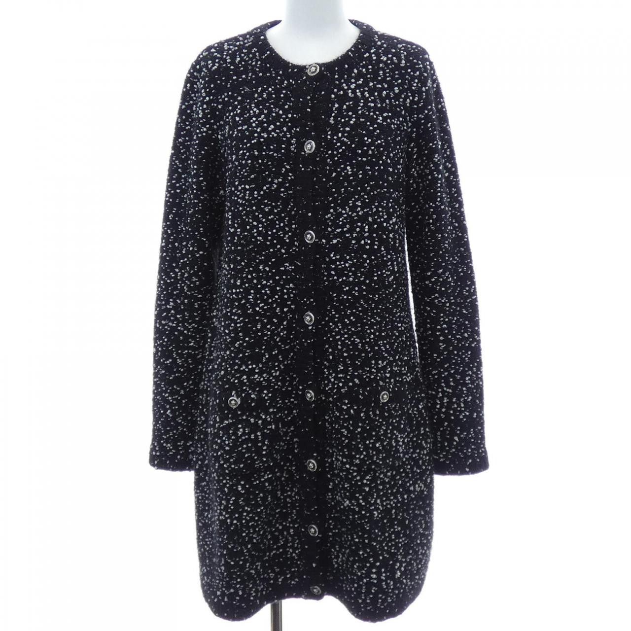 Chanel Chanel Chanel Cashmere Long Cardigan Textile Outerwear P76036K10976 DUTY FREE for USA Size ONE SIZE - 1 Thumbnail