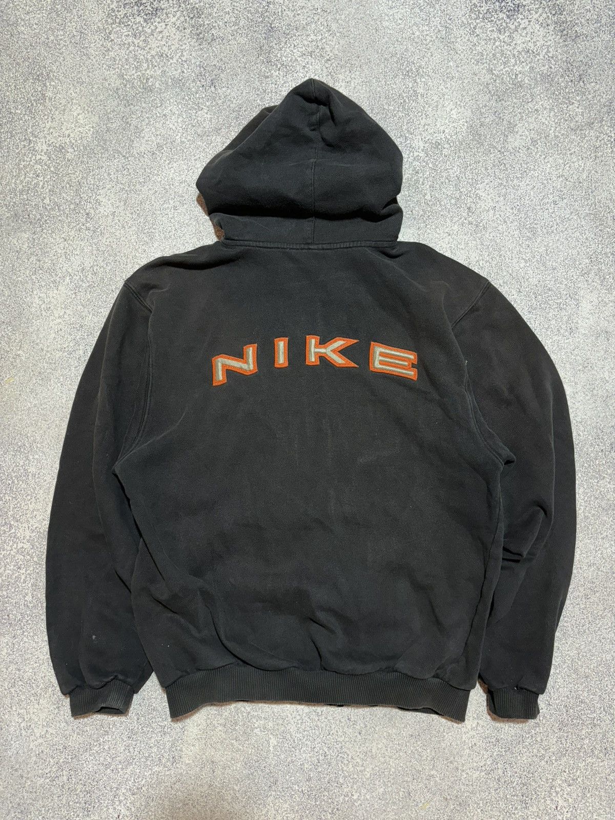 Nike × Vintage Nike Vintage zip up hoodie womens Brown Y2K big logo Size S / US 4 / IT 40 - 10 Thumbnail