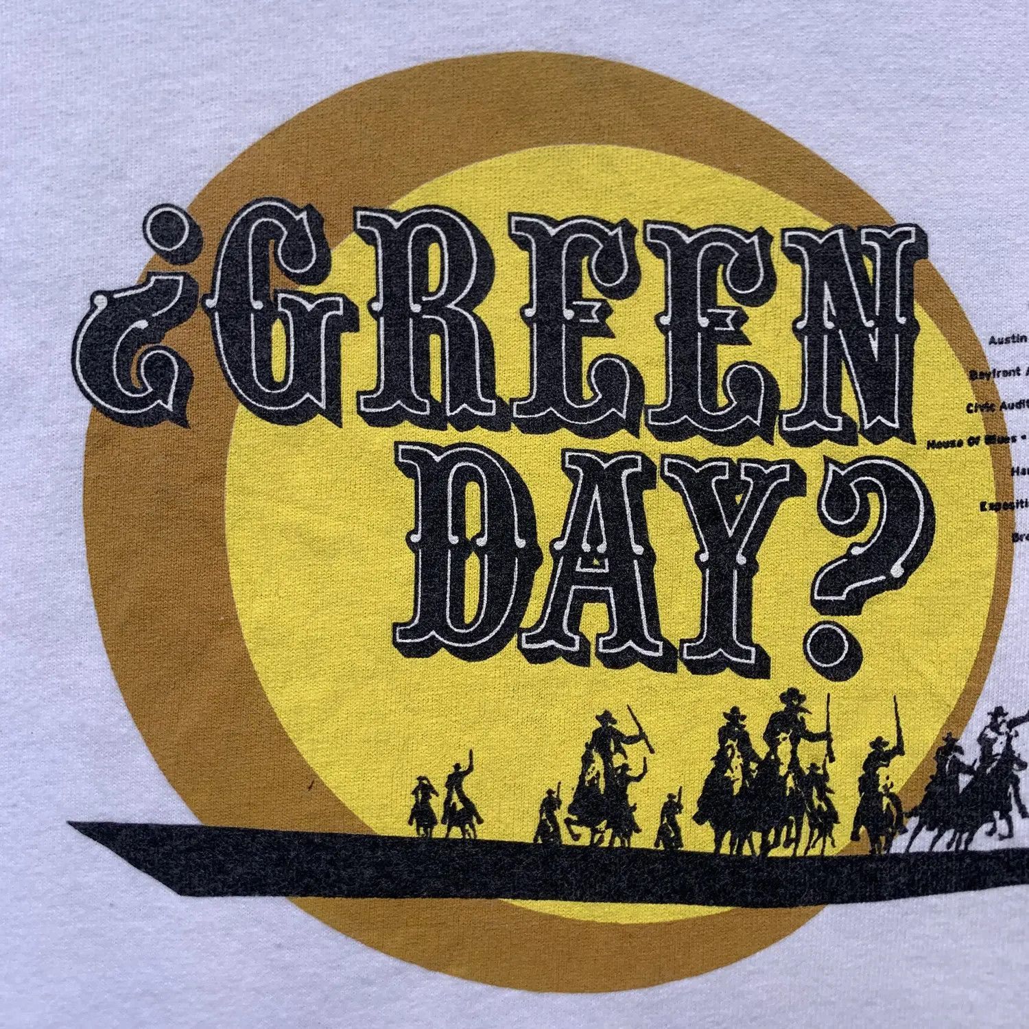 Band Tees Vintage 00s Green Day Warning Tour Tee White Punk Rock Merch Size US M / EU 48-50 / 2 - 15 Thumbnail