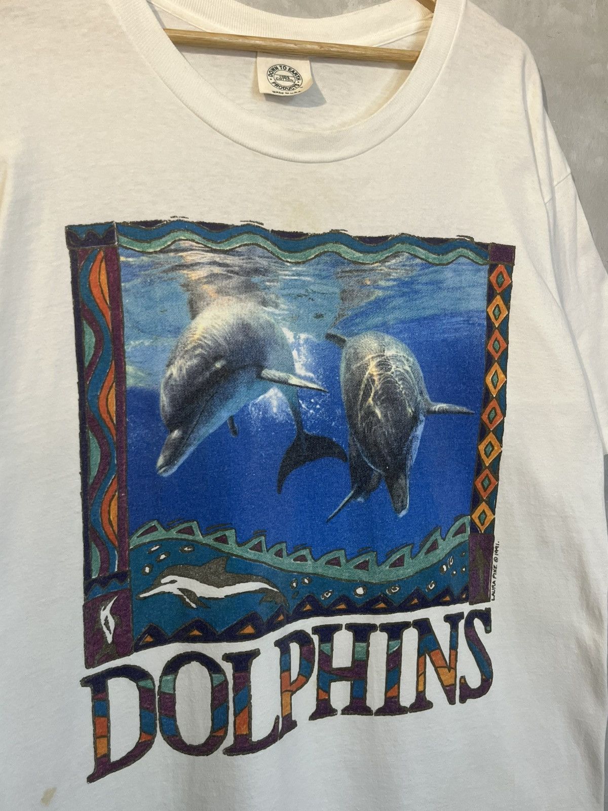 Vintage 90s Vintage Dolphins EarthWatch Nature Shirt 1991 usa Size US M / EU 48-50 / 2 - 3 Thumbnail