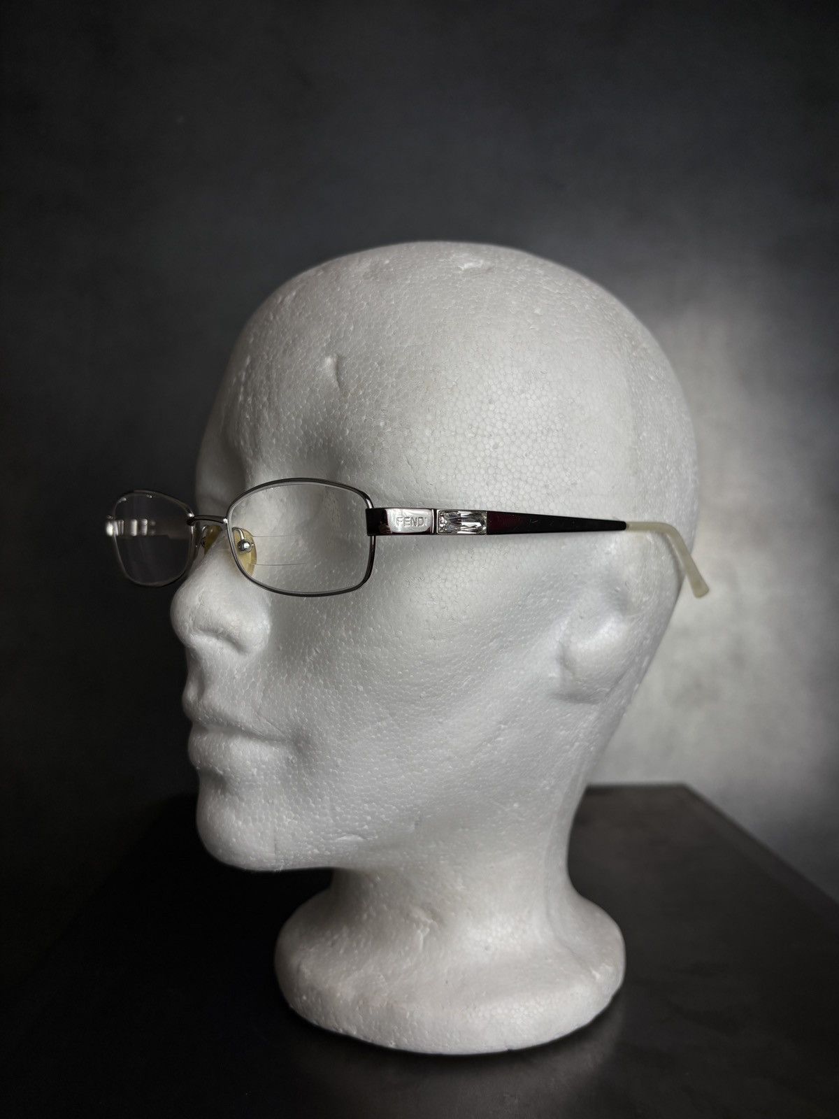 Fendi Vintage Fendi Glasses with Case Chrome Metal F769R Jewel Size ONE SIZE - 7 Thumbnail