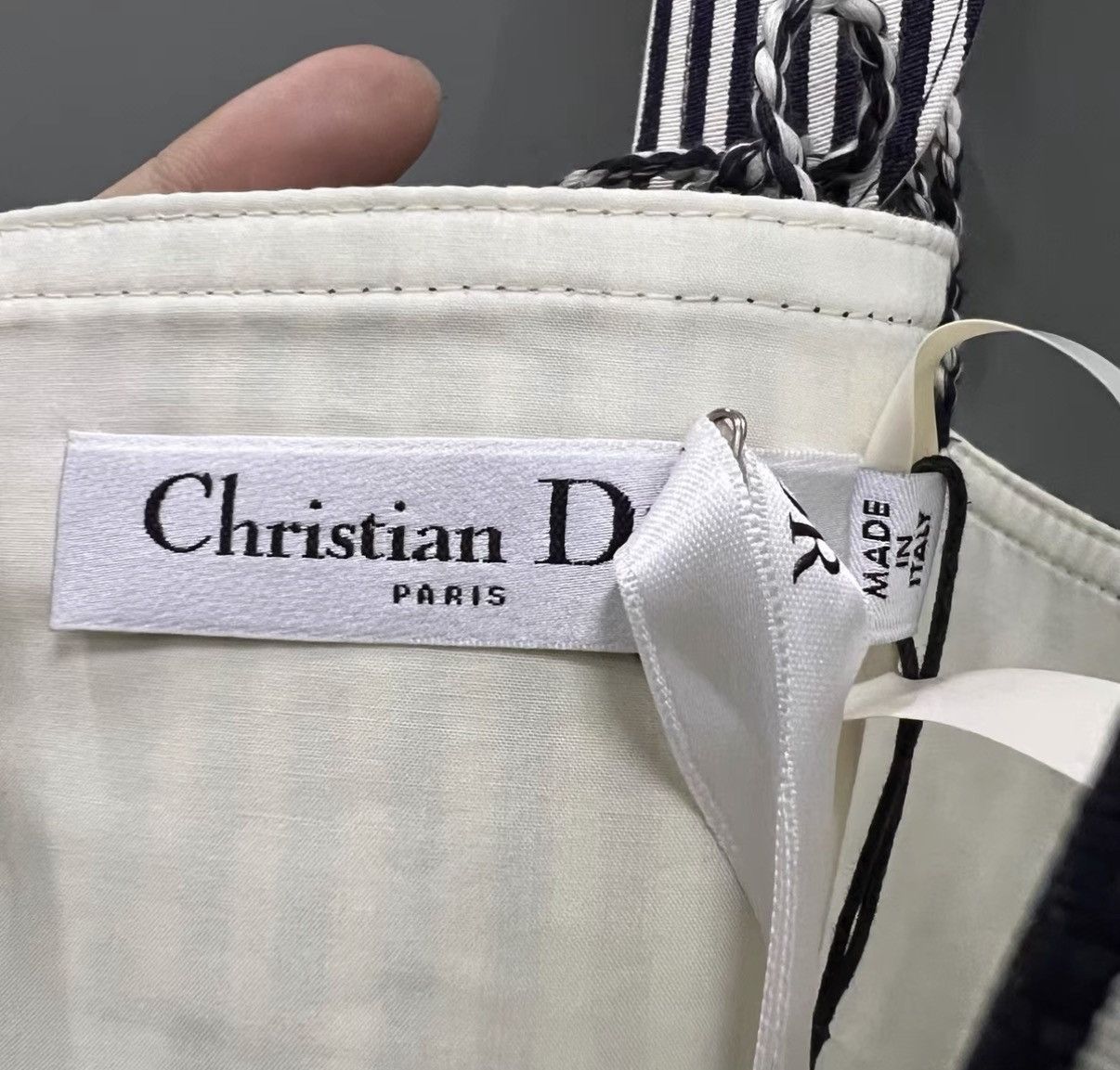 Dior Dior Striped Drawstring Vest J41 Size M / US 6-8 / IT 42-44 - 3 Thumbnail