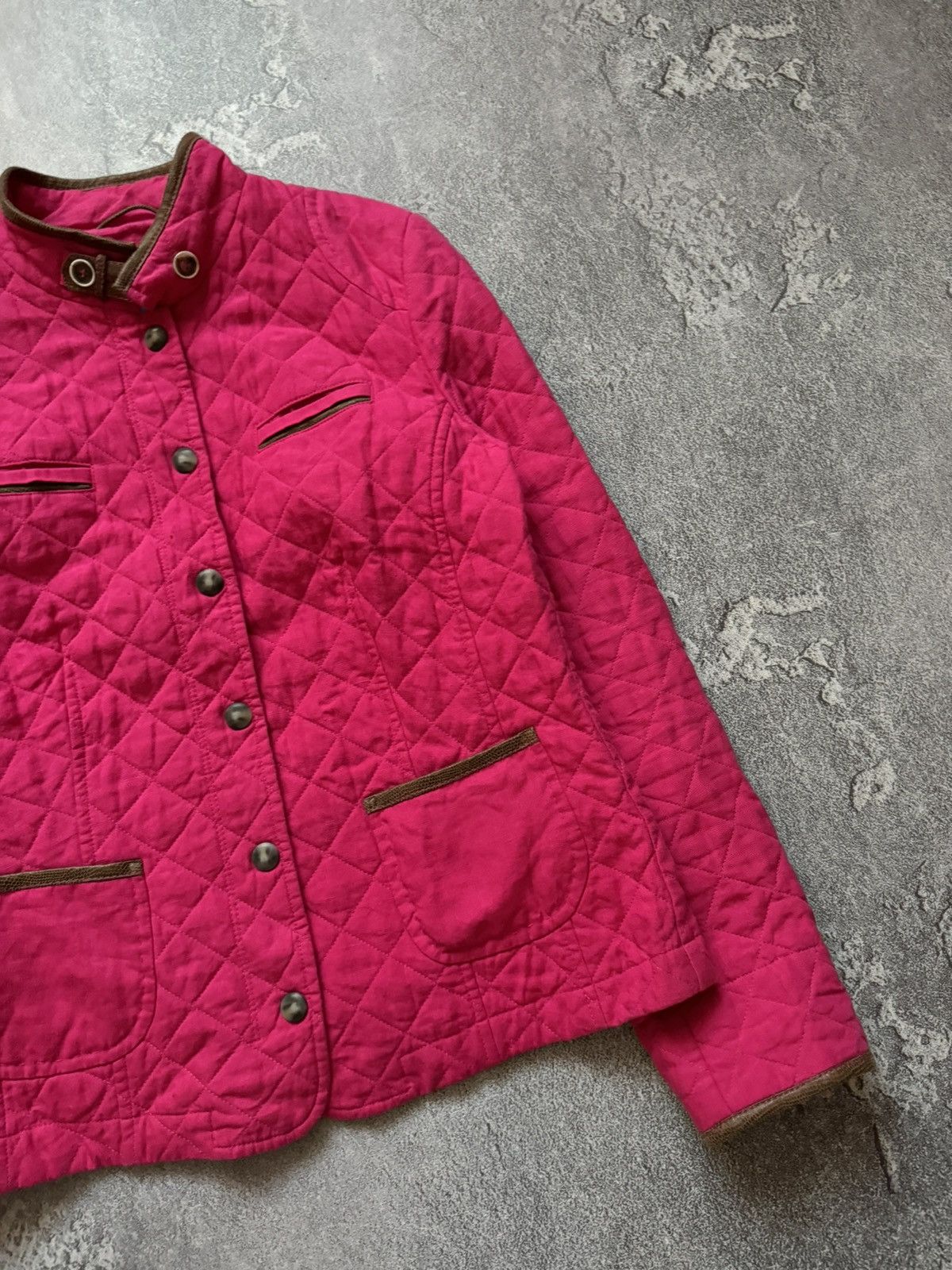 Schneiders Schneiders salzburg pink quilted jacket button up bomber Size L / US 10 / IT 46 - 7 Thumbnail