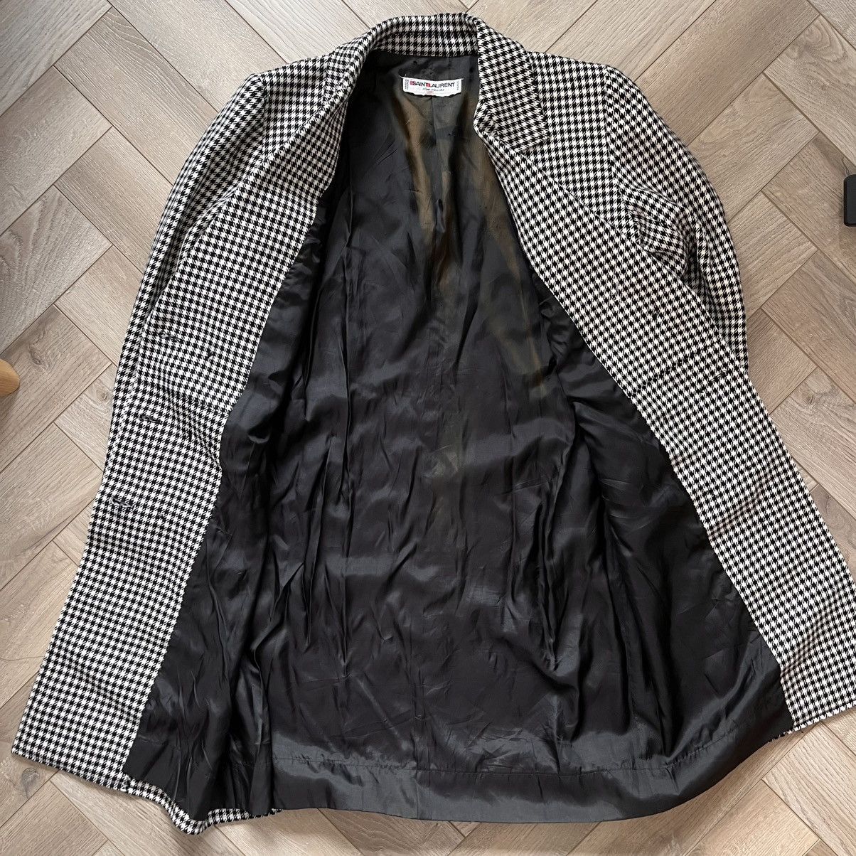 Yves Saint Laurent Yves Saint Laurent Vintage Houndstooth Over Coat Size M / US 6-8 / IT 42-44 - 5 Thumbnail