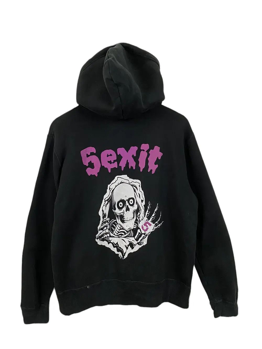 Vintage Vintage Skull Hoodies Sexit 5 Black Size US M / EU 48-50 / 2 - 3 Thumbnail