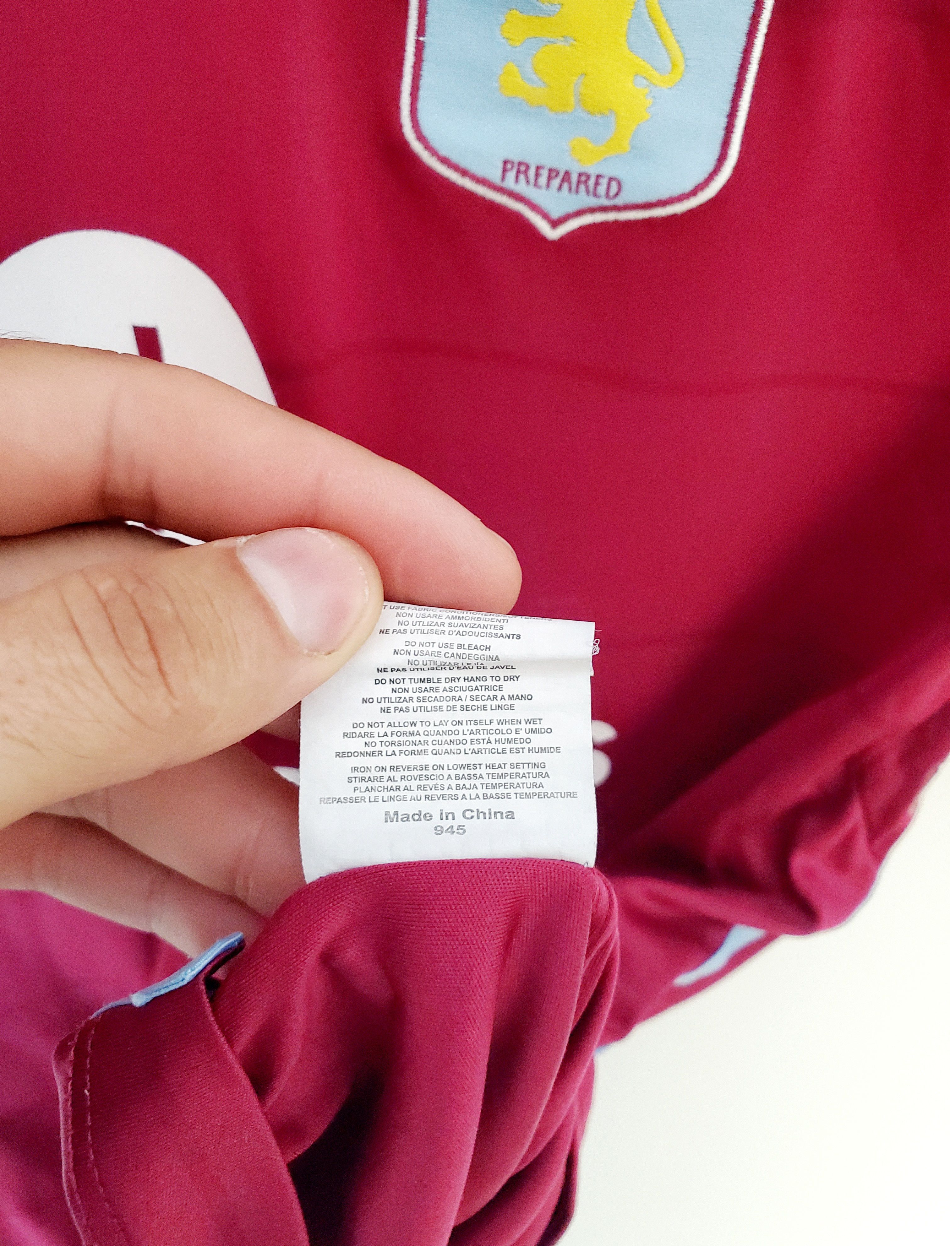 Macron ASTON VILLA 2015/2016 HOME FOOTBALL SOCCER JERSE S perfect Size US S / EU 44-46 / 1 - 7 Thumbnail