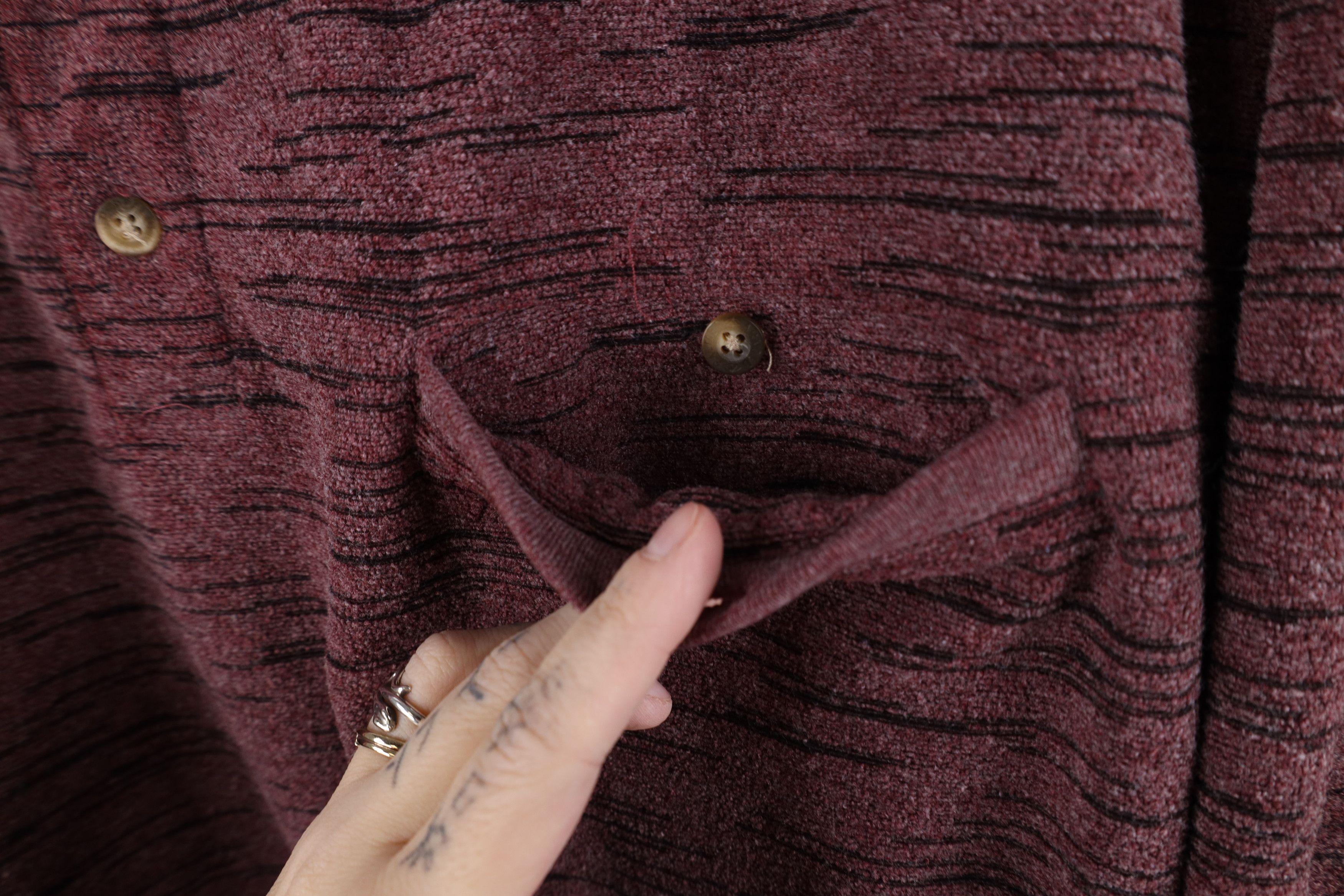 Vintage Vintage 90s Streetwear Fleck Fleece Collared Sweatshirt Size US XL / EU 56 / 4 - 5 Thumbnail