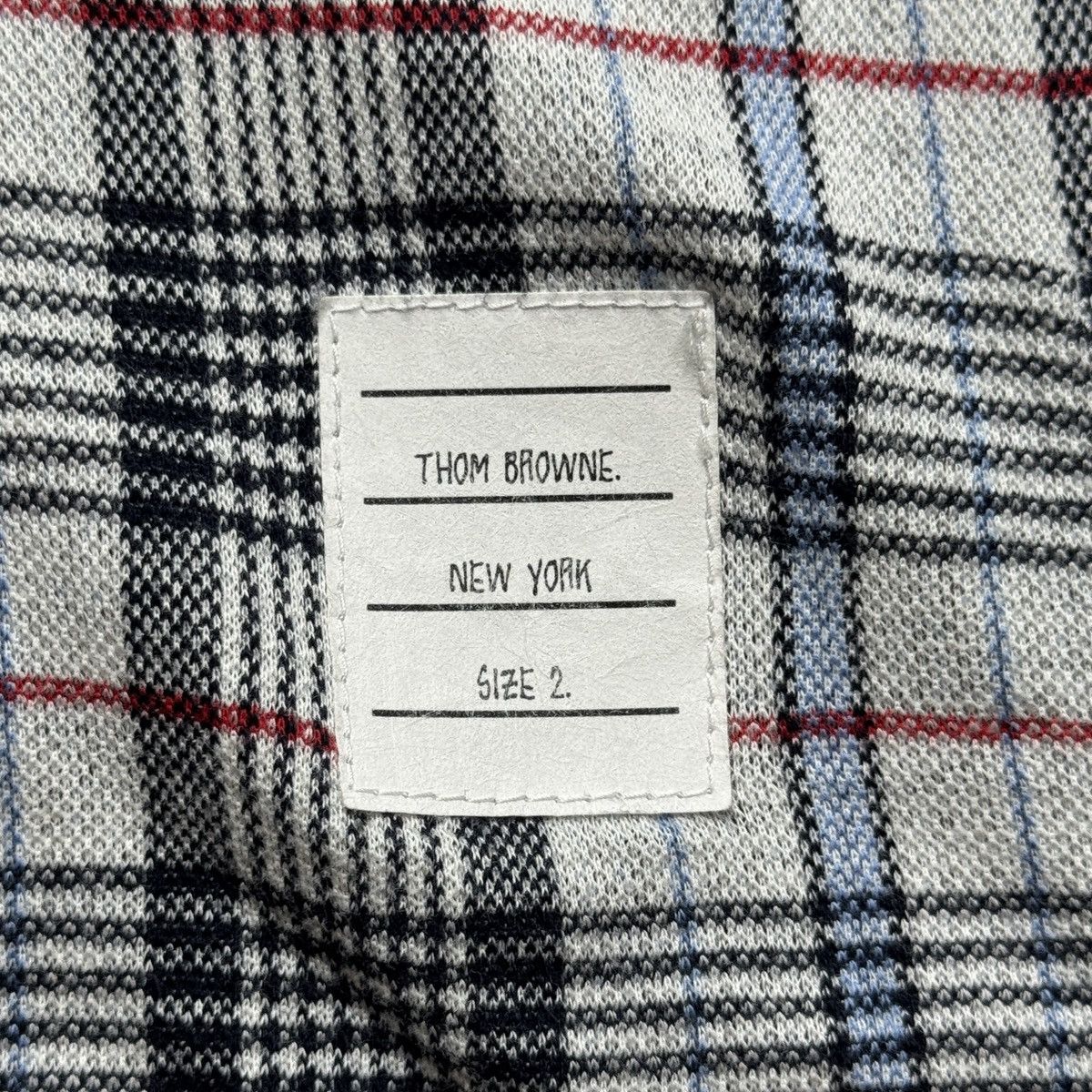 Thom Browne Thom Browne - SS/16 Cage Checkered Knitt Polo Shirt Size US XS / EU 42 / 0 - 7 Thumbnail