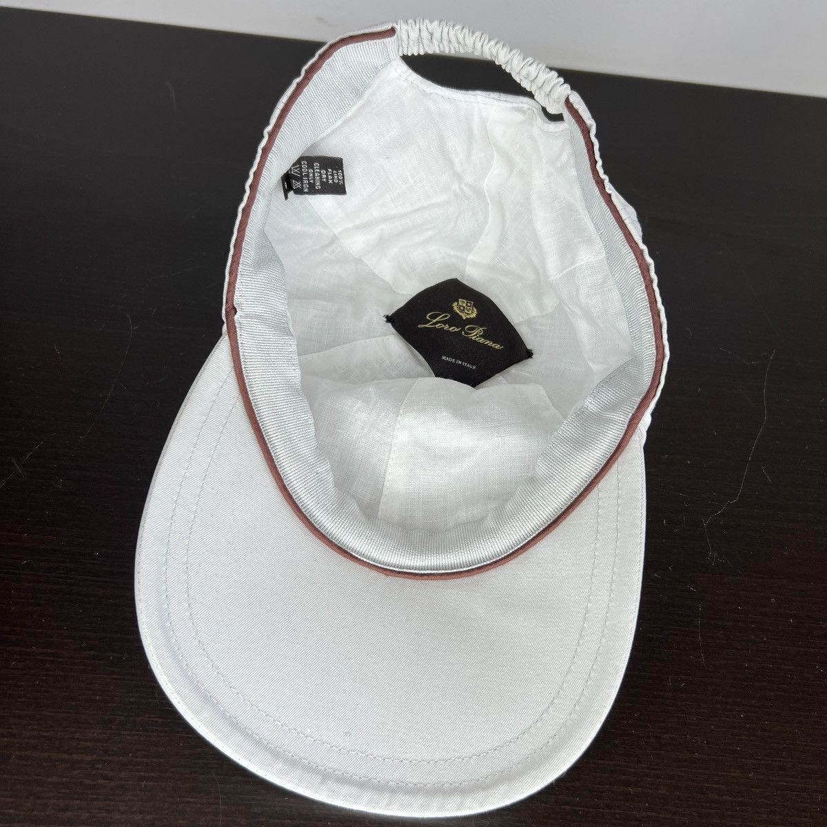 Loro Piana Loro Piana Hat Baseball Cap Lino Linen White Logo Size ONE SIZE - 7 Thumbnail