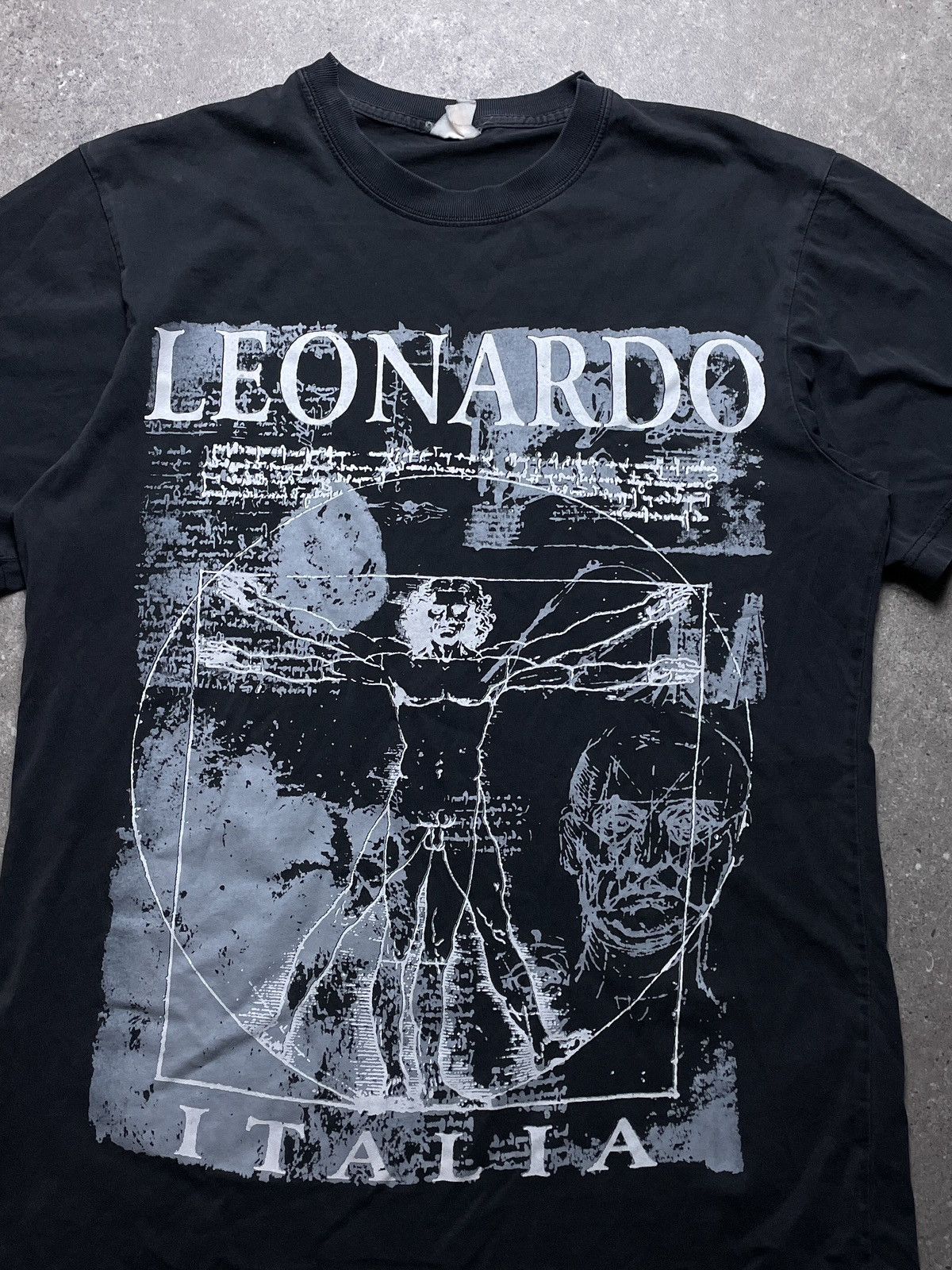 Japanese Brand Leonardo Italia T-Shirt Mens Black Soft Touch Vintage Size US L / EU 52-54 / 3 - 2 Thumbnail