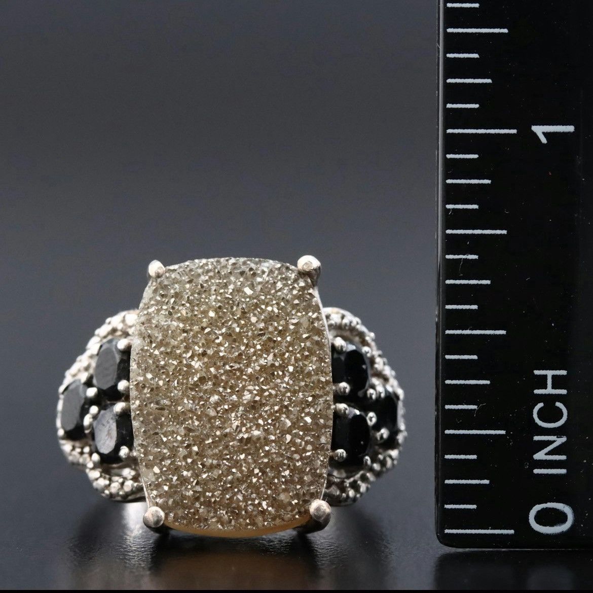 Other Sterling Druzy & Cubic Zirconia Ring – Size 8.0 Size ONE SIZE - 2 Thumbnail