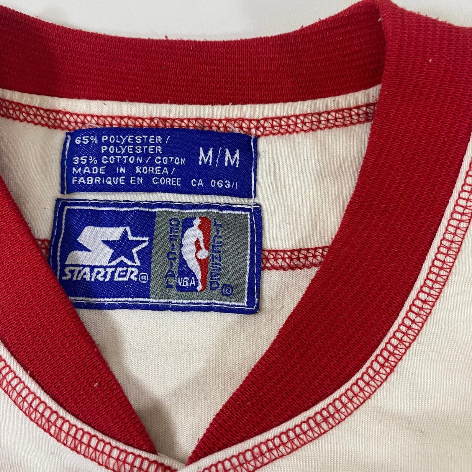 Starter Vintage Starter NBA Chicago Bulls Baseball Jersey Size L Size ONE SIZE - 3 Thumbnail