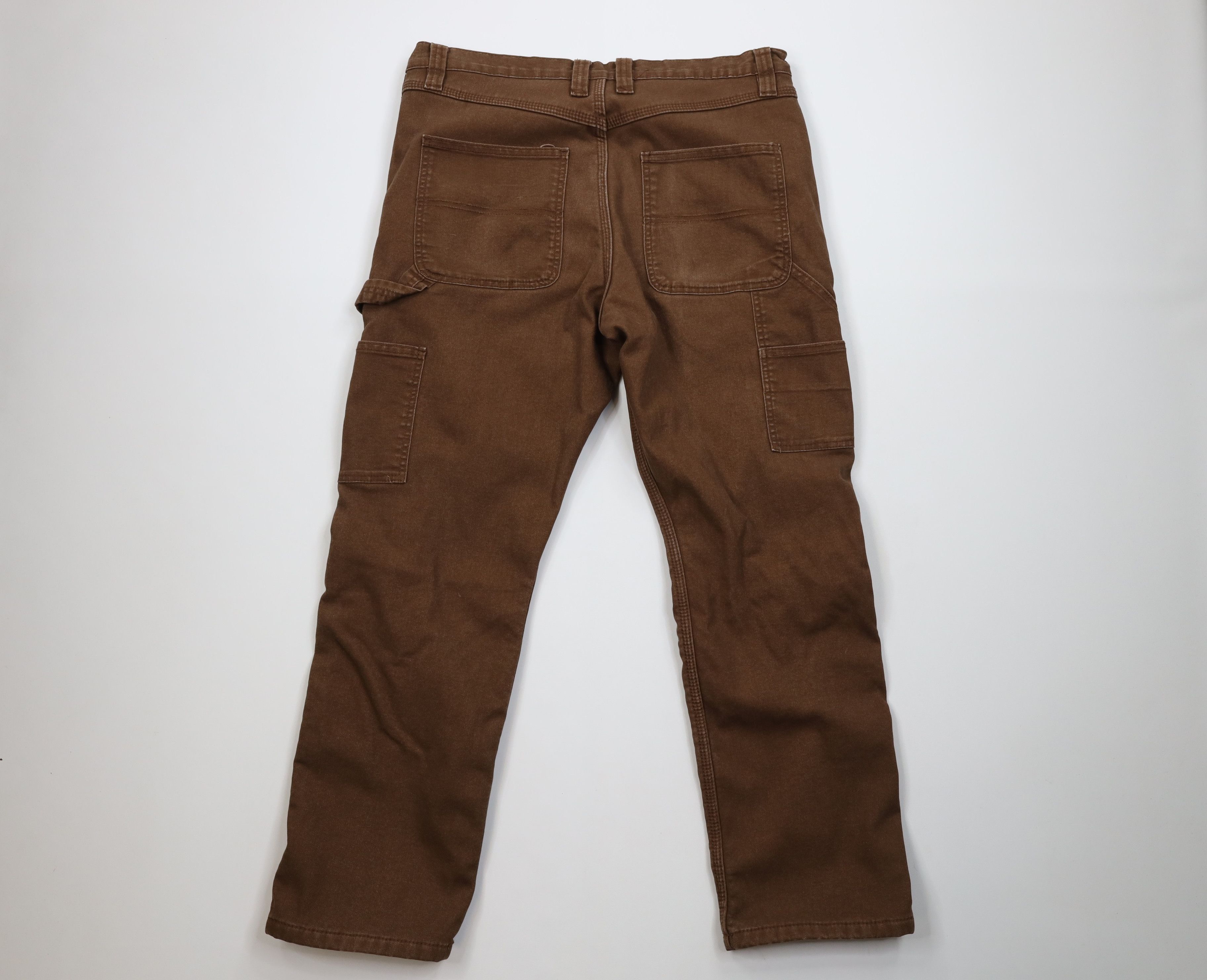 Vintage Vintage Streetwear Fleece Lined Canvas Straight Leg Pants Size US 36 / EU 52 - 11 Thumbnail