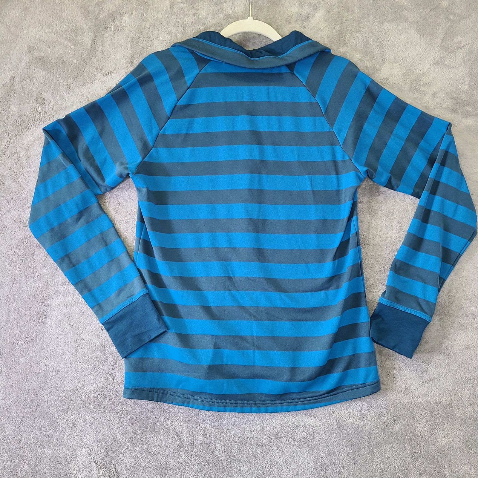 Mammut Mammut Blue & Navy Striped Turtleneck Jacket L, Women's Size L / US 10 / IT 46 - 13 Thumbnail