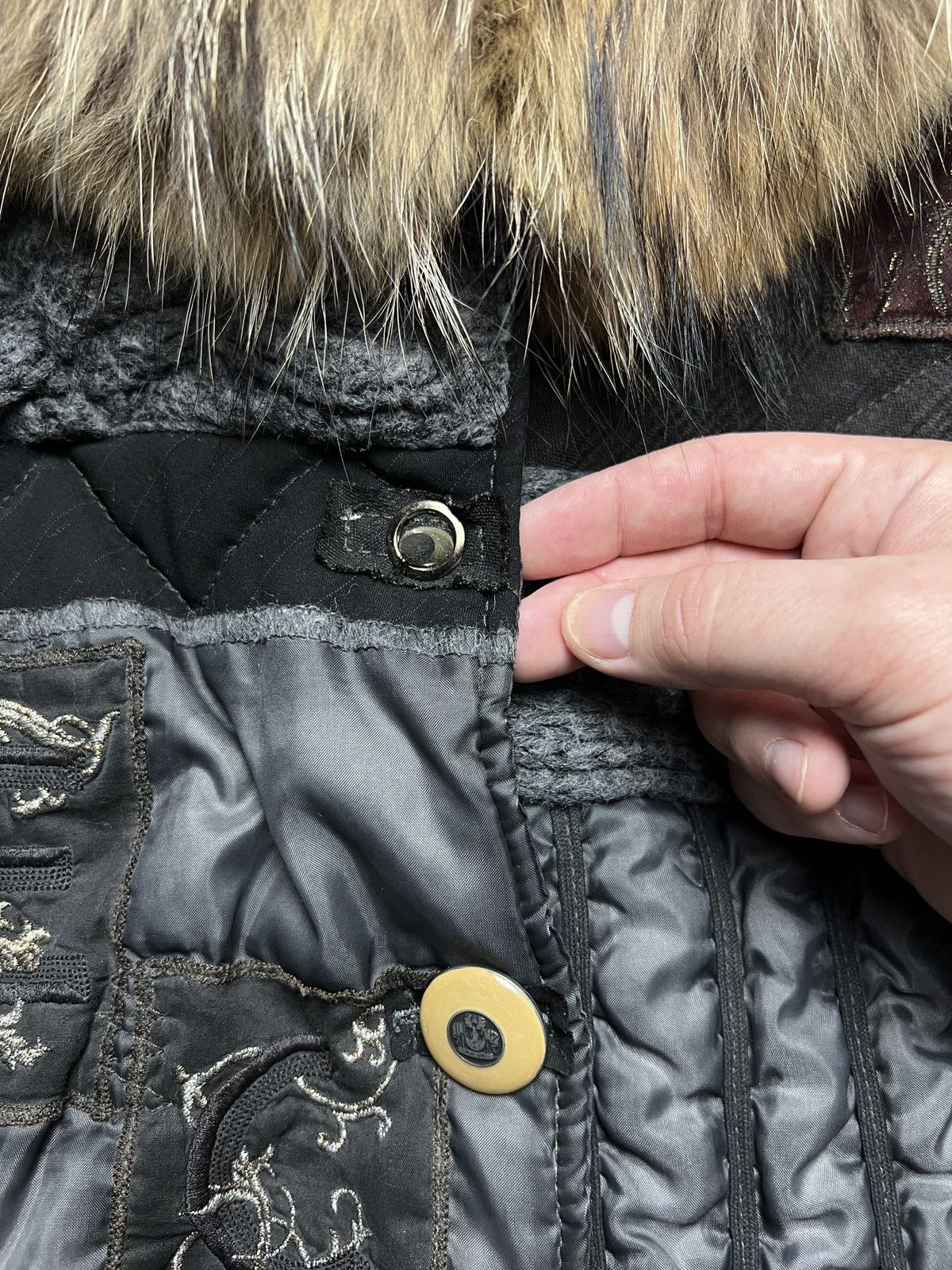 Elisa Cavaletti Elisa Cavaletti Made in Italy Premium Patchwork Jacket y2k Size M / US 6-8 / IT 42-44 - 11 Thumbnail