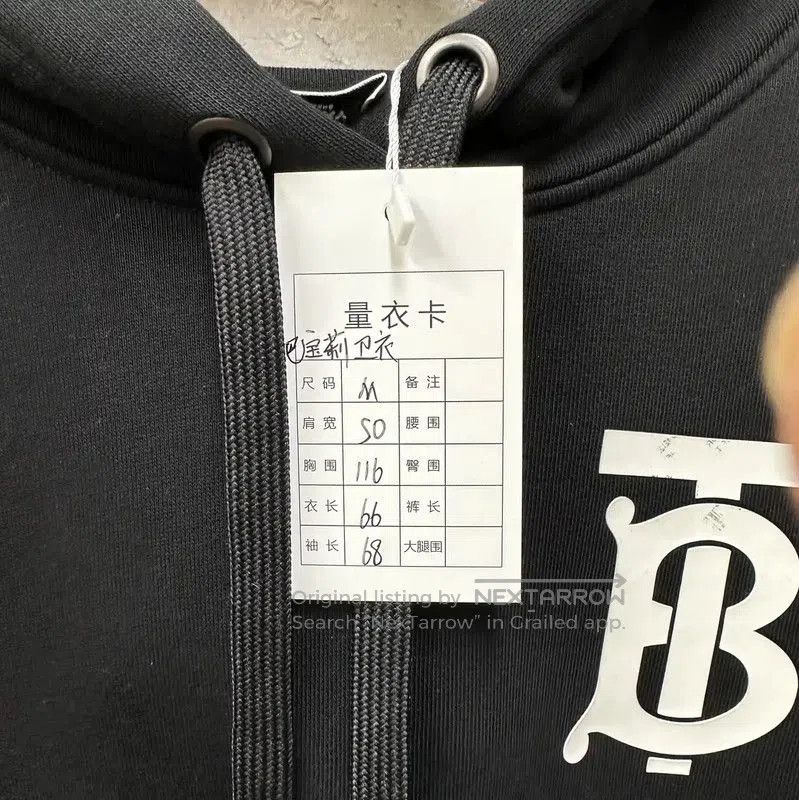 Burberry Burberry Black Cotton Women's Hoodie. Size M / US 6-8 / IT 42-44 - 3 Thumbnail