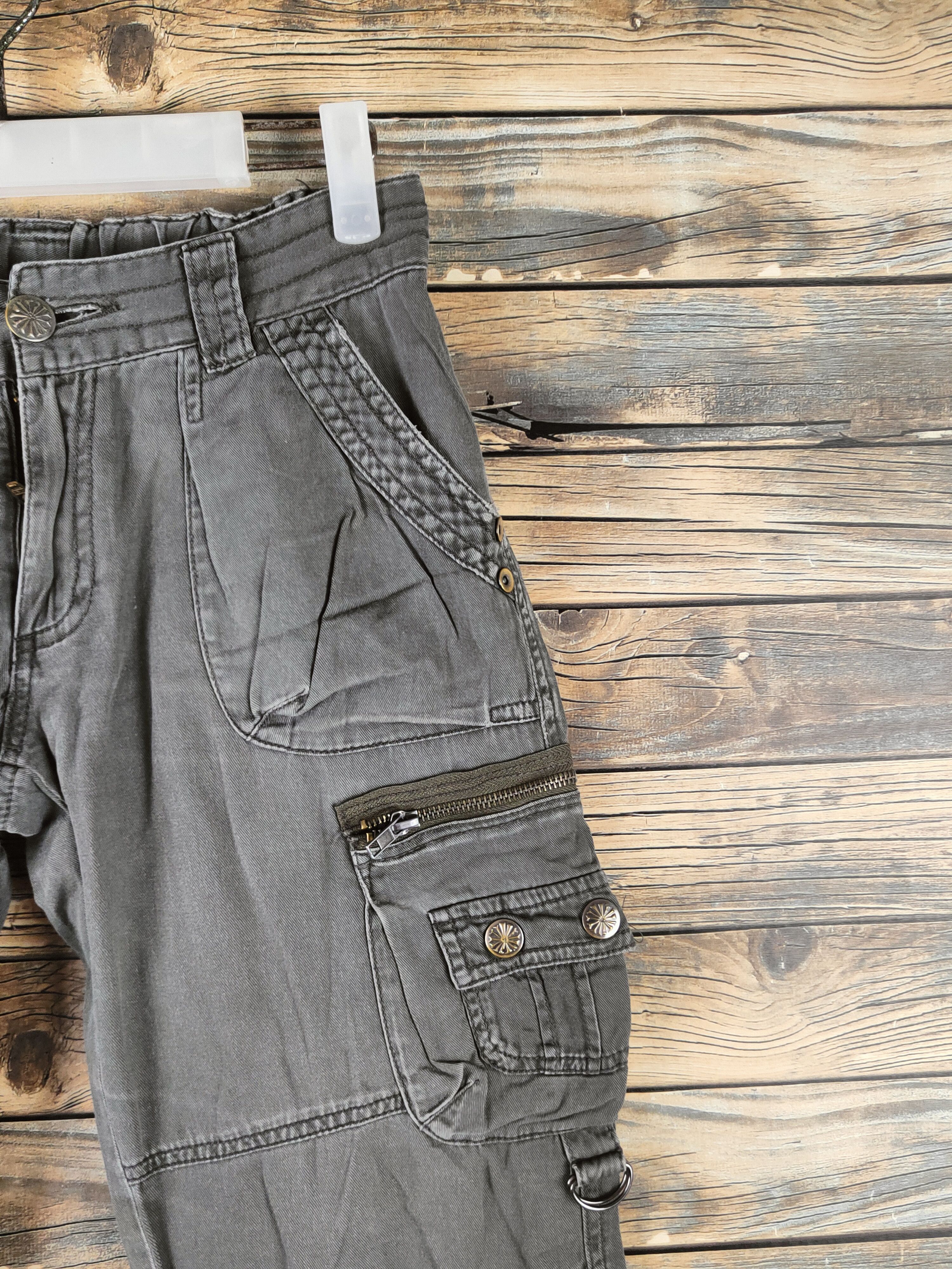 Japanese Brand DL Japanese Brand Olive Multipocket Cargo Pants #sp46-292 Size US 28 / EU 44 - 5 Thumbnail