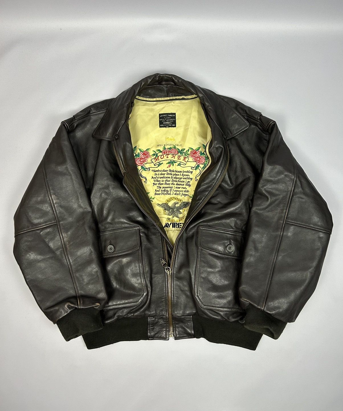 ジャケット・アウター y2k vintage leather jacket type G-1 G1 Vintage Leather Jacket Type G-1 U.S.A.A.F Army Bomber Jacket