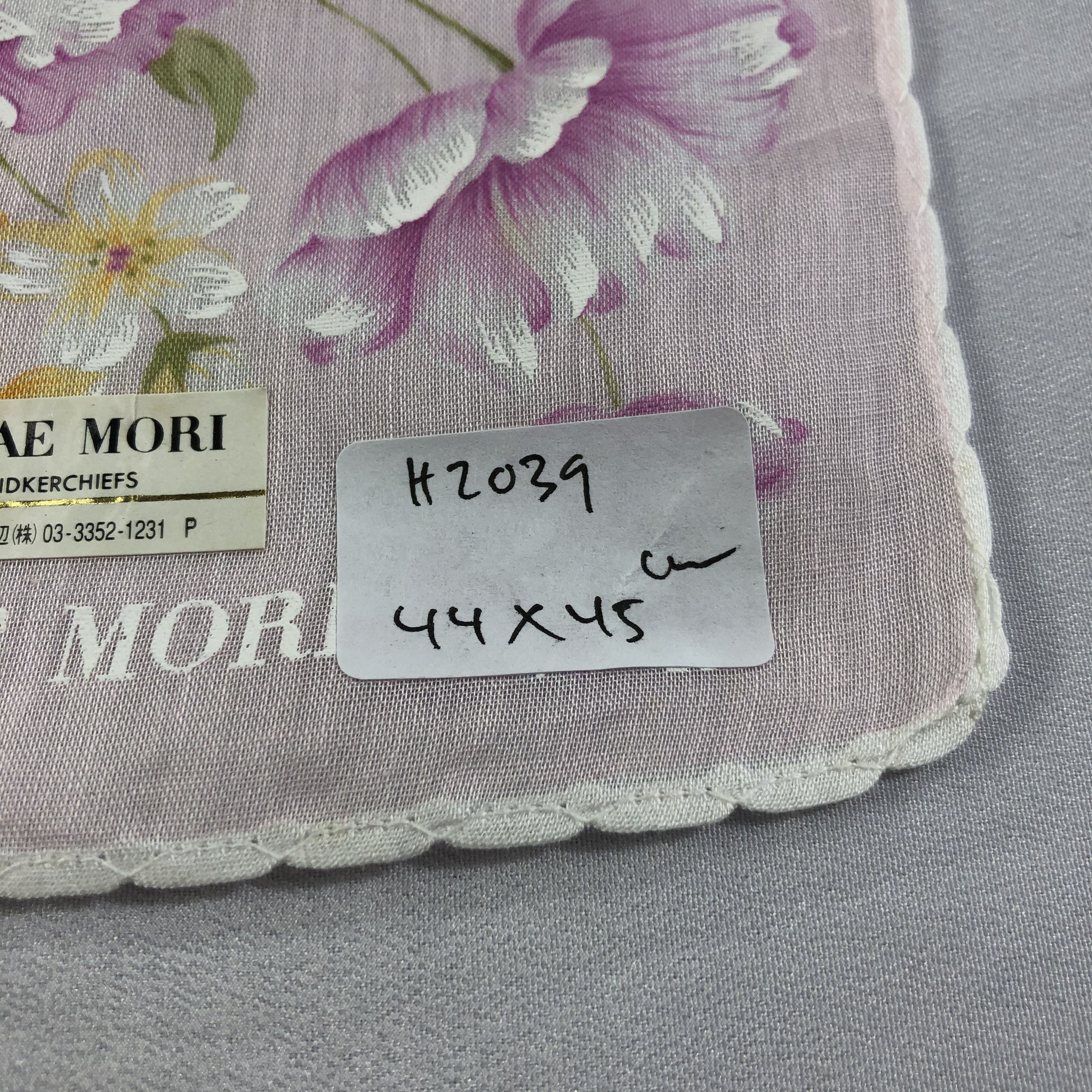 Hanae Mori × Japanese Brand × Vintage Hanae Mori Handkerchief Neckerchief Bandana H2039 Size ONE SIZE - 10 Thumbnail