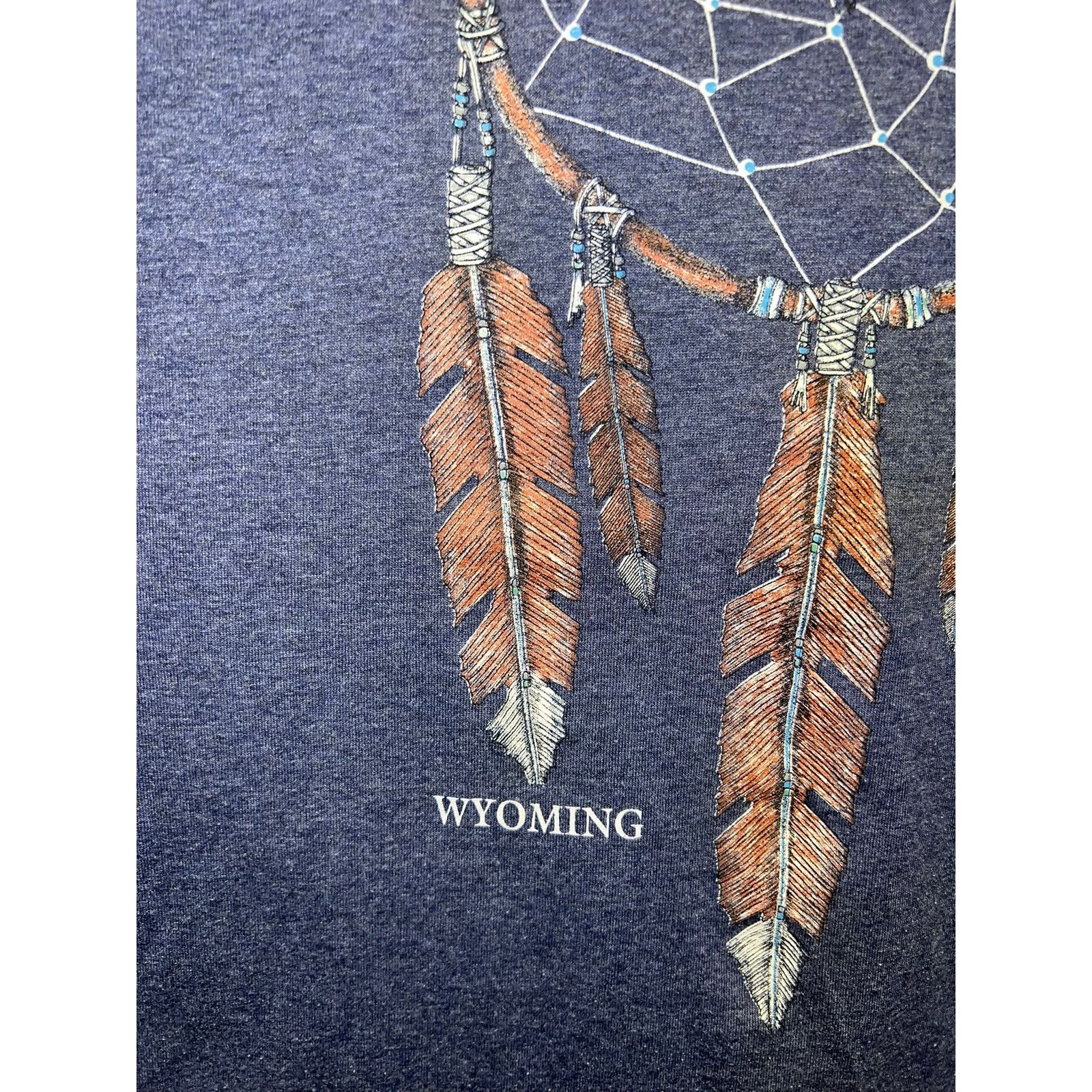 Jerzees Vintage Wyoming Shirt Dreamcatcher Native American Indian X Size US XL / EU 56 / 4 - 5 Thumbnail