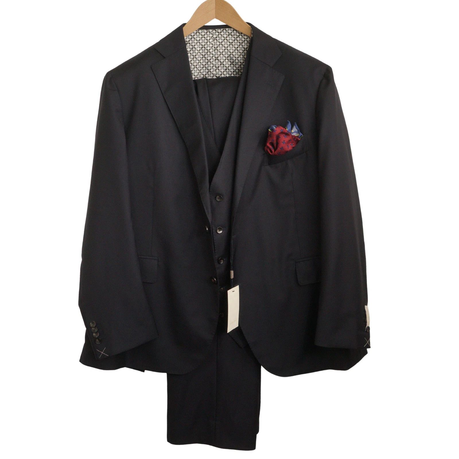 Suitsupply Men Suitsupply Suit La Spalla Single Breasted Navy US56S Size 54L - 1 Thumbnail