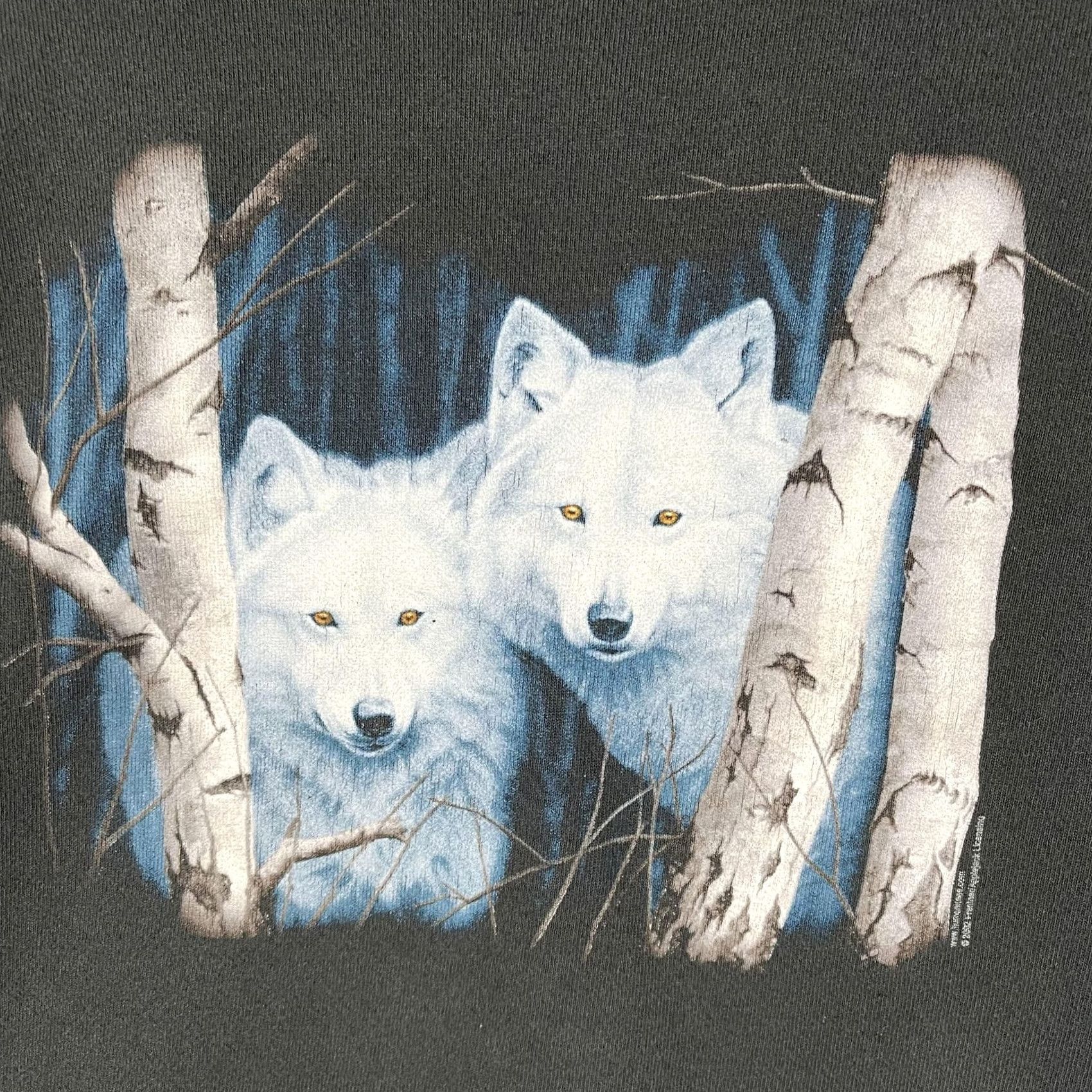 Anvil VINTAGE Anvil Sweatshirt Mens M Gray White Wolves Forest Graphic 90s Shirt Mens Gray Wolves Forest Graphic Sweatshirt Size US M / EU 48-50 / 2 - 5 Thumbnail