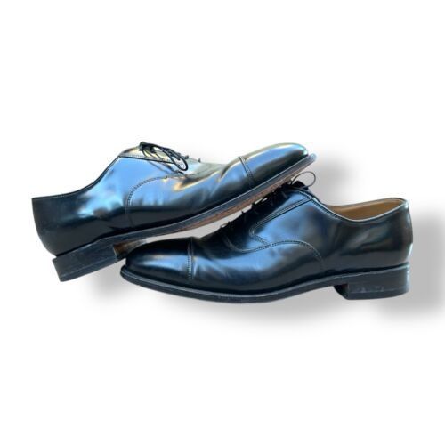Johnston & Murphy Exquisite Johnston & Murphy Crown Black Leather Oxford Sz 8. Size US 8.5 / EU 41-42 - 5 Thumbnail