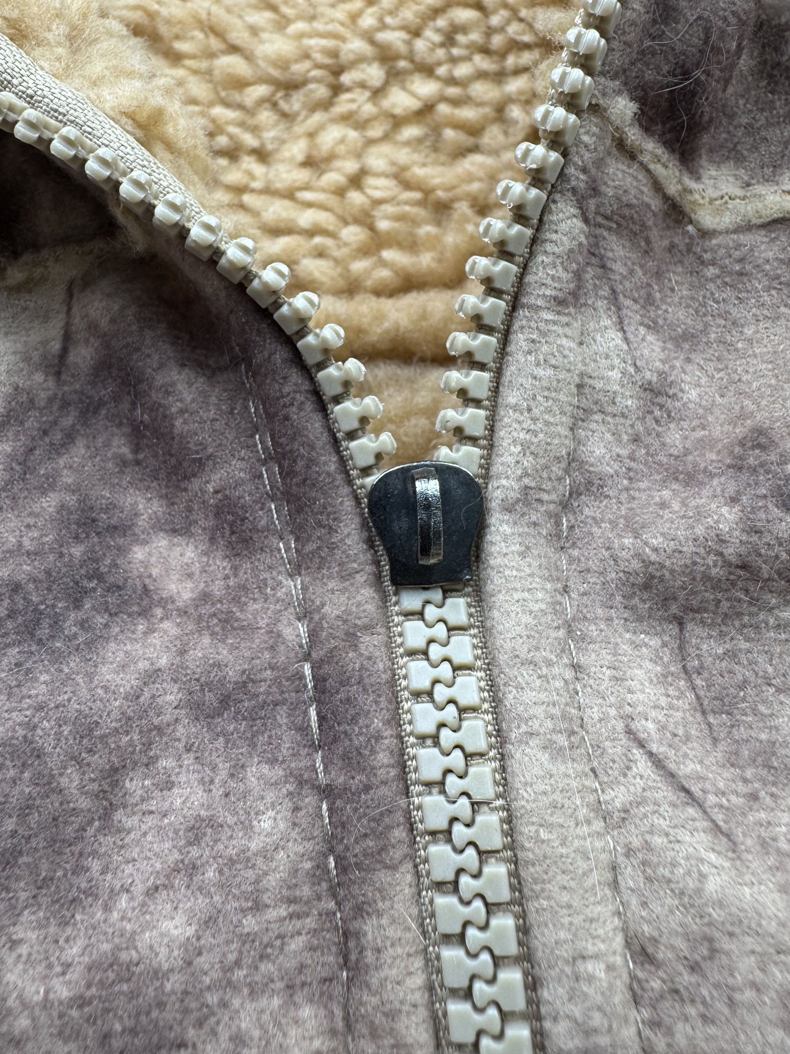 Japanese Brand Vintage Faux Sheepskin Faded Hooded Jacket B388(V48)E2 Size S / US 4 / IT 40 - 6 Thumbnail