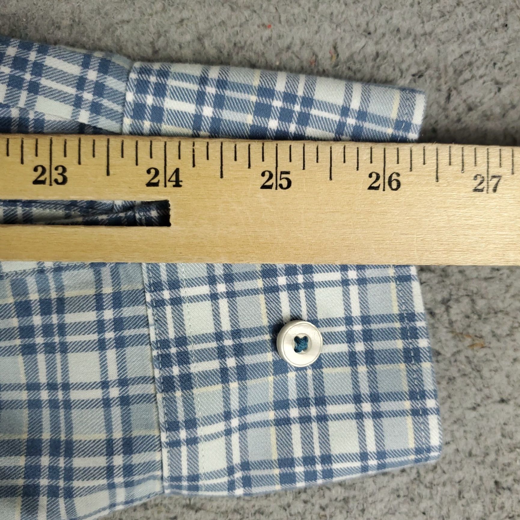 UNTUCKit UNTUCKit Shirt Mens Large Blue Plaid Slim Fit Button Up Long Sleeve Size US L / EU 52-54 / 3 - 6 Thumbnail
