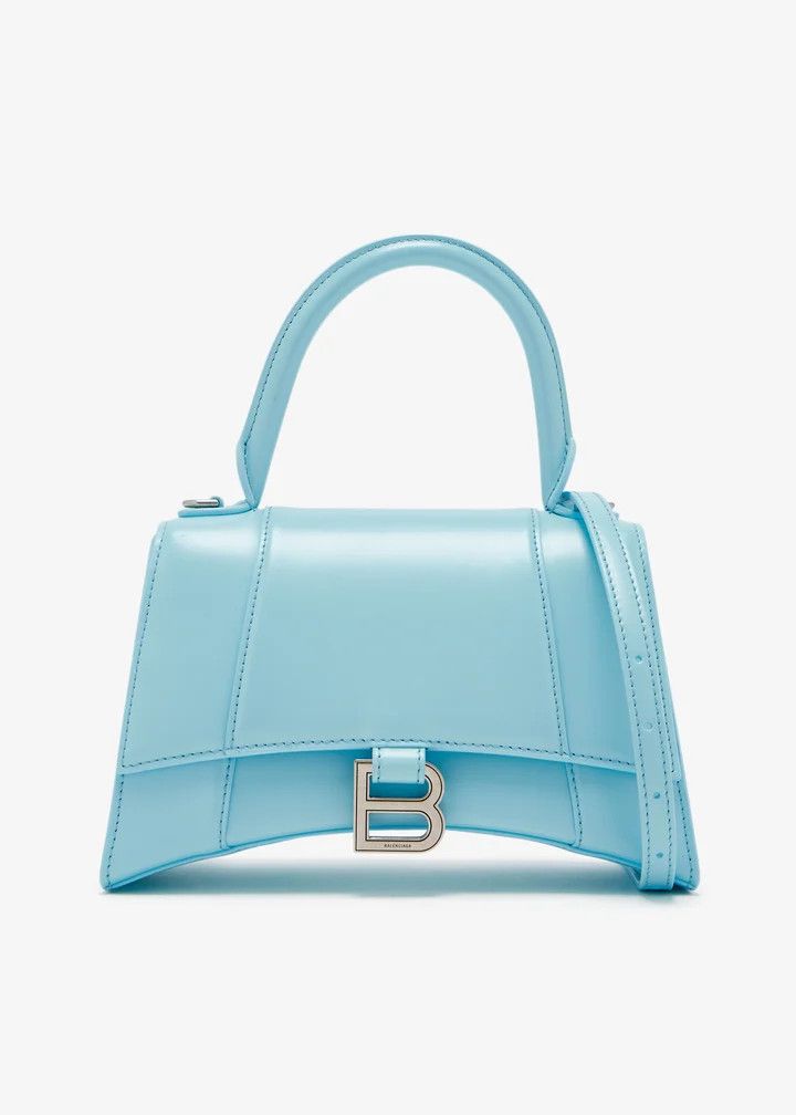 Balenciaga o1srvl11e0426 Size: OS / Borsa Hourglass Piccola Bag in Blue Size ONE SIZE - 1 Thumbnail